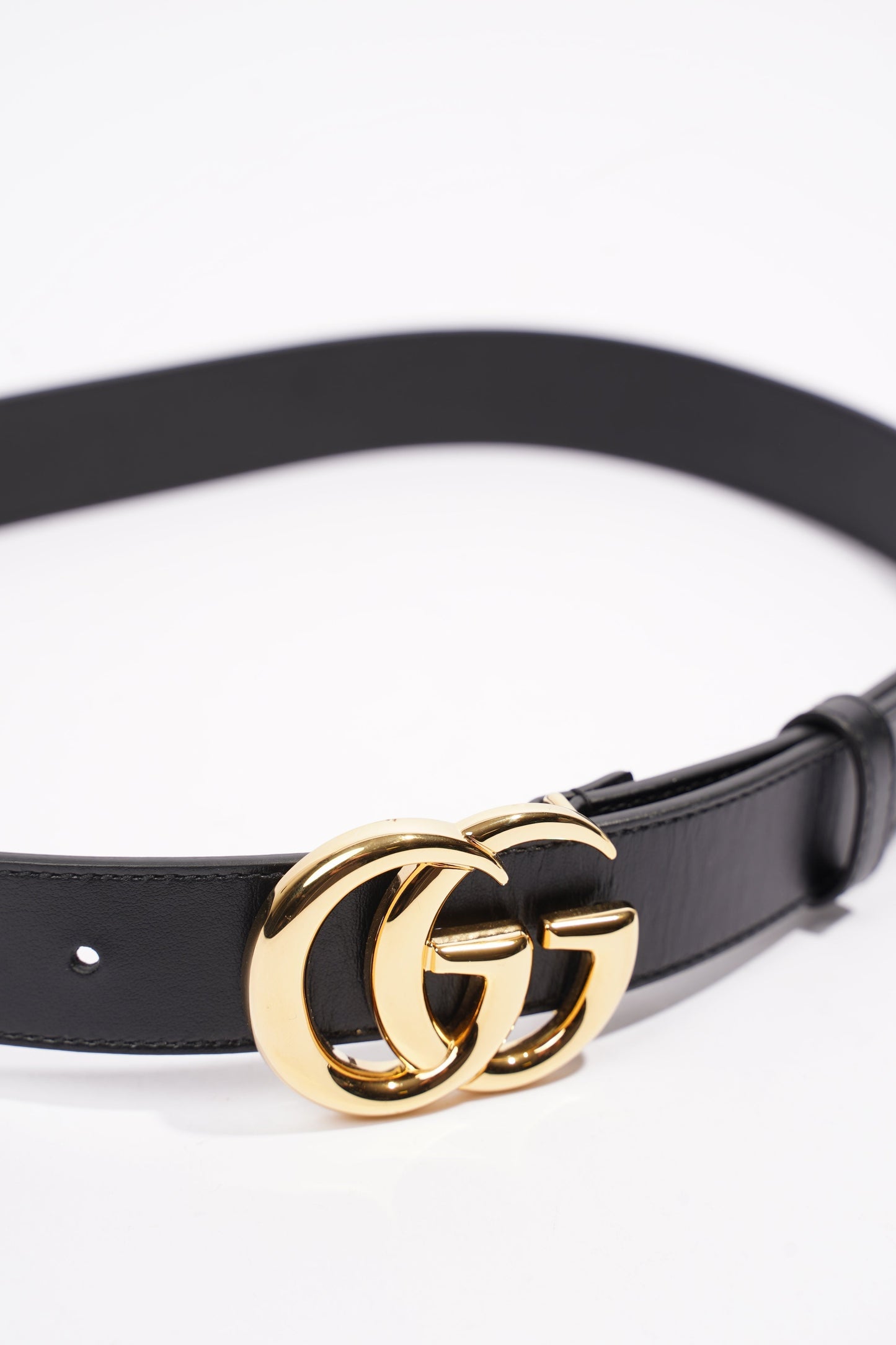 Gucci Marmont Belt Black Leather 75cm 30"