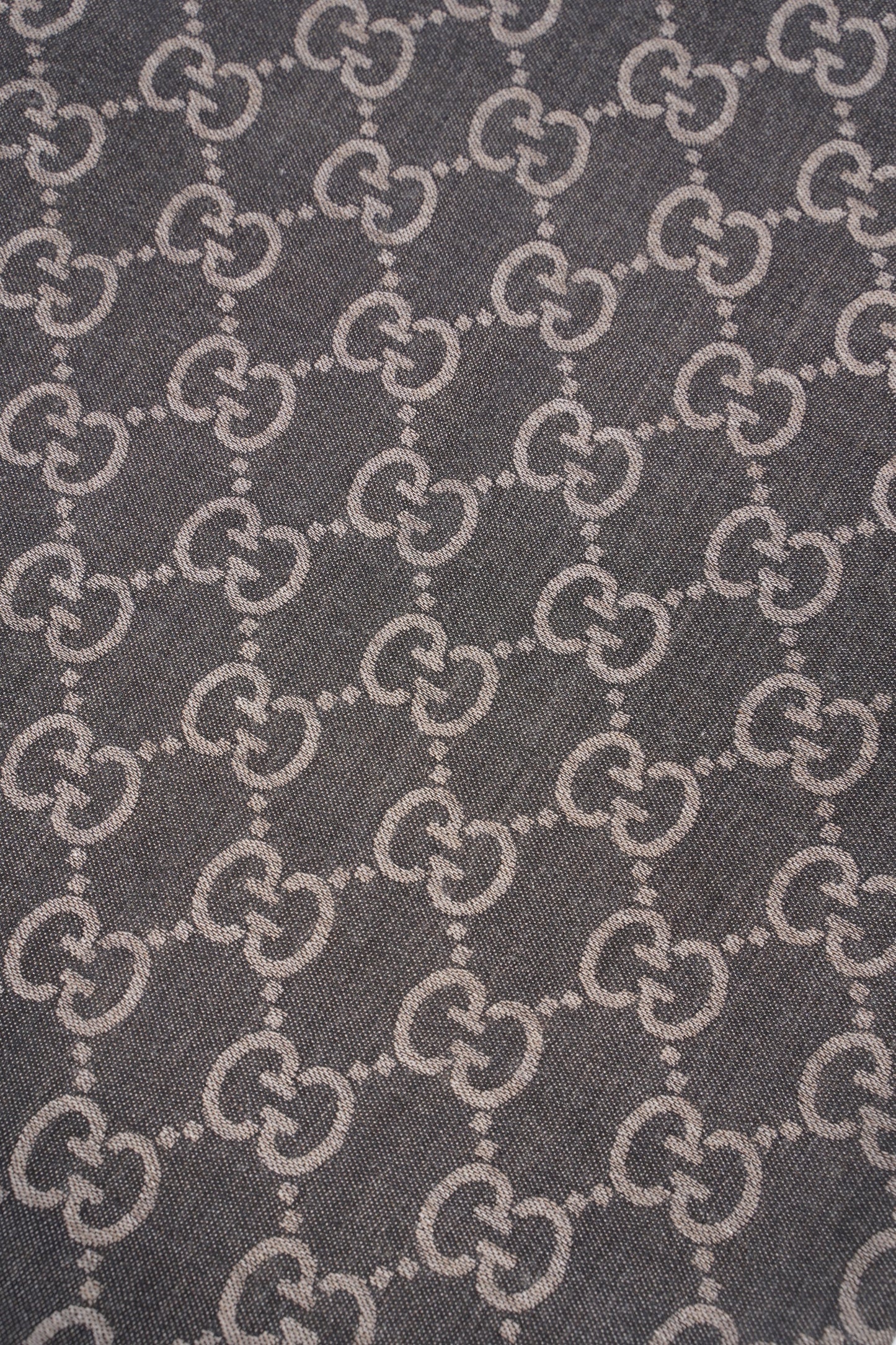 Gucci GG Supreme Scarf Grey Wool