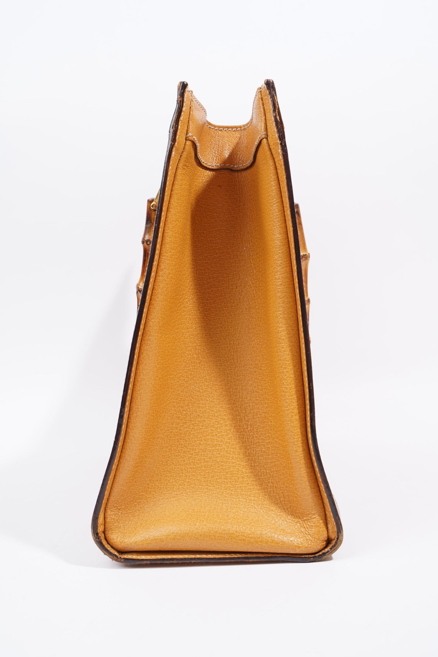 Gucci Diana Bamboo Strap Mustard Leather