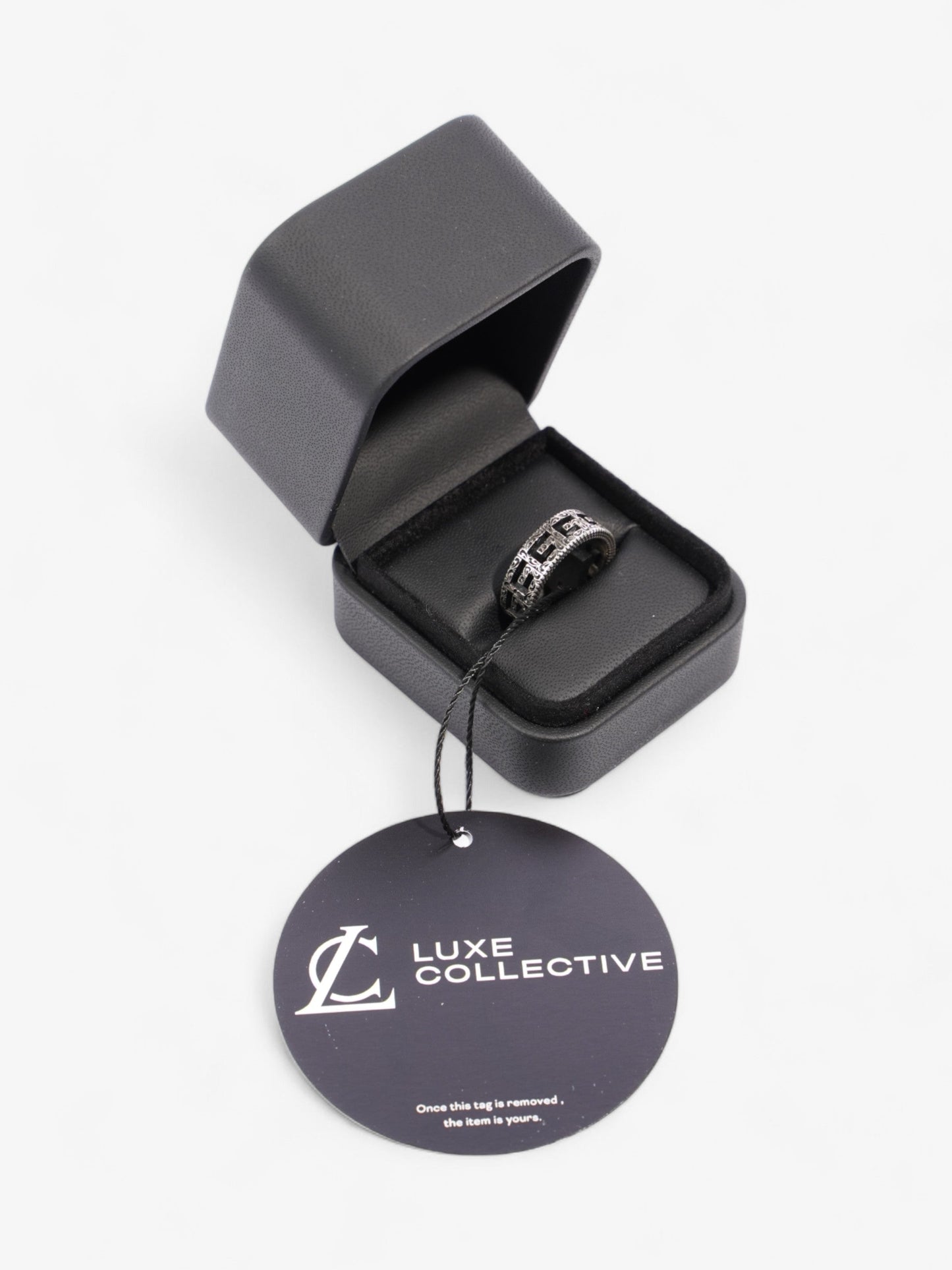 Gucci Sqaure G Ring Silver Silver Sterling 16 (Circumference - 56mm)