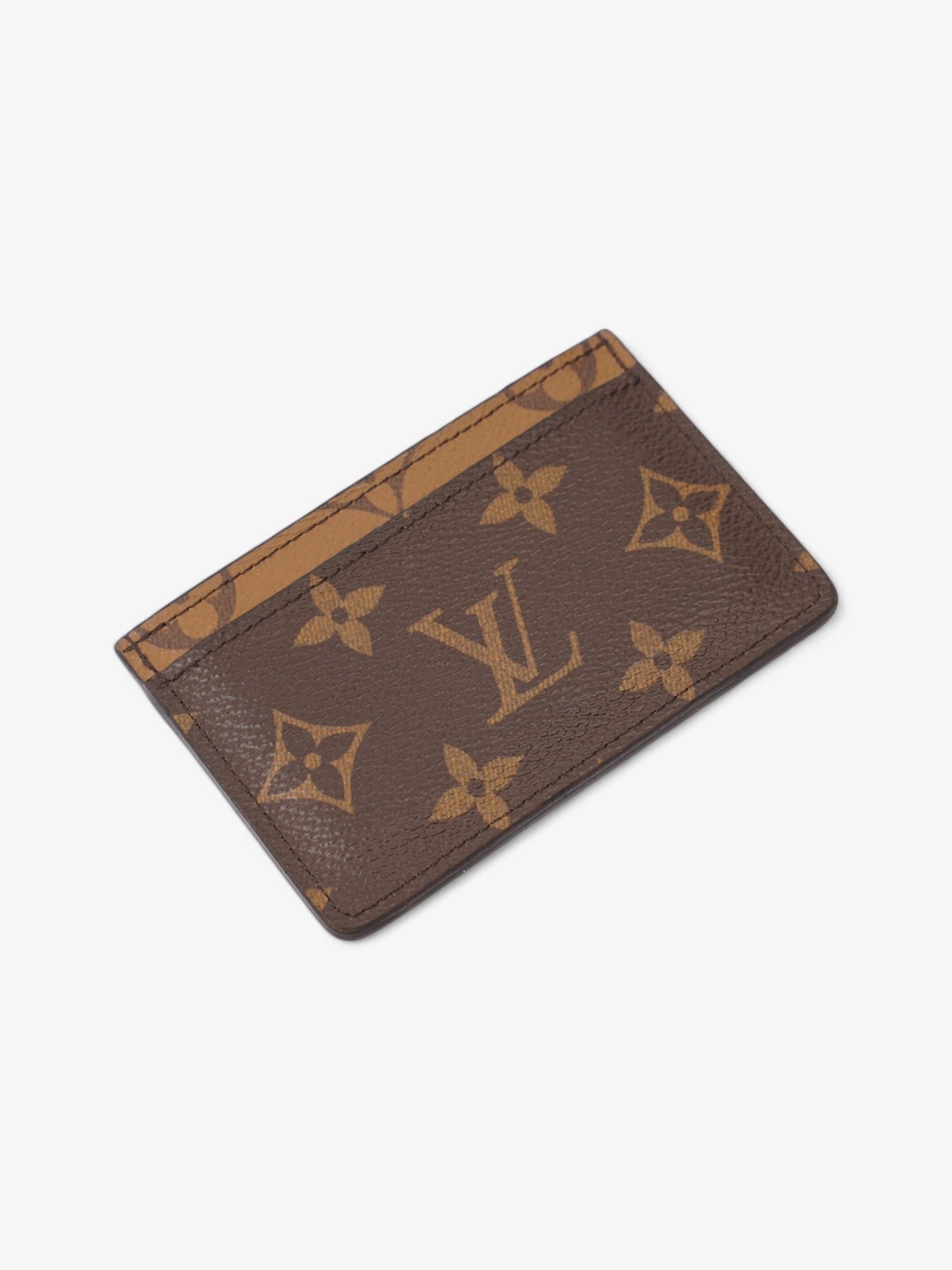 Louis Vuitton Card Holder Monogram Reverse / Monogram Coated Canvas