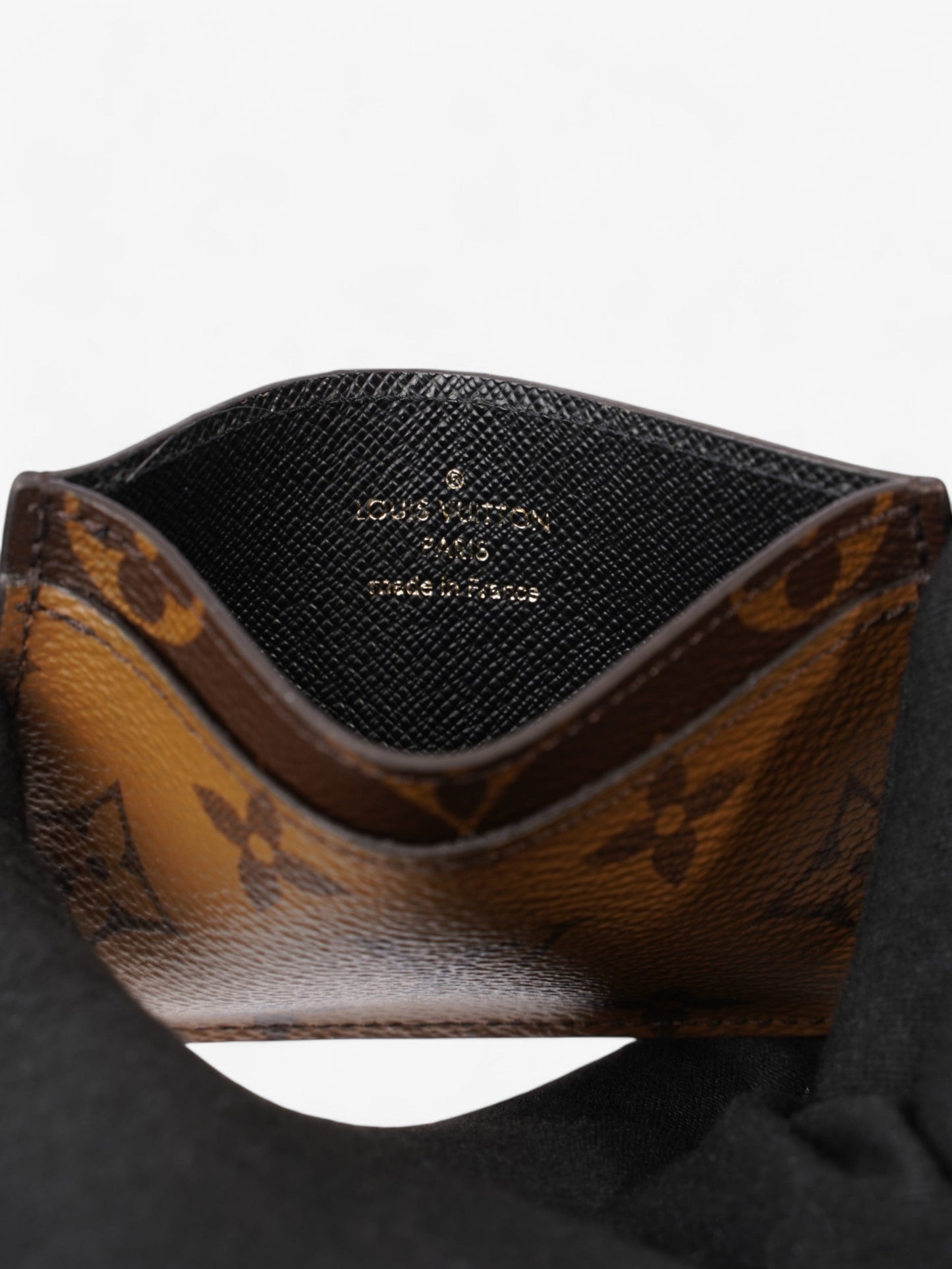 Louis Vuitton Card Holder Monogram Reverse / Monogram Coated Canvas