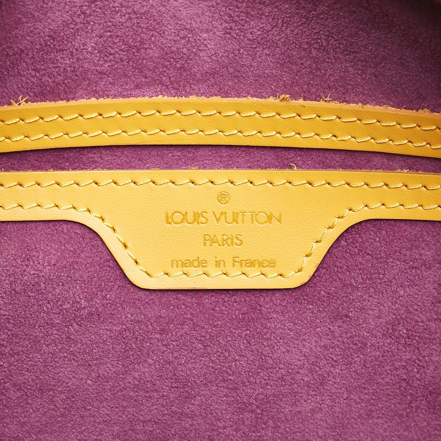LOUIS VUITTON Epi Soufflot Yellow