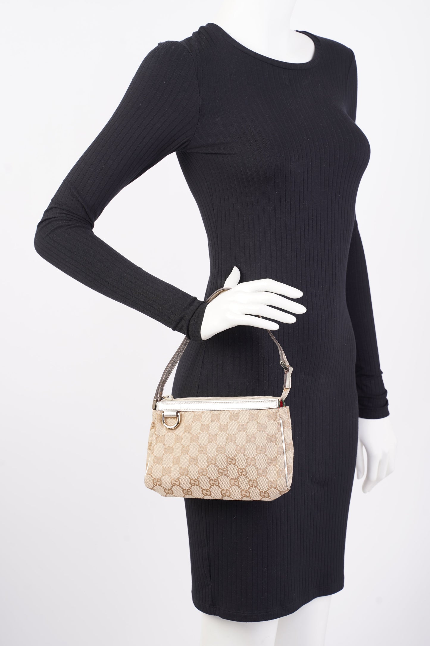 Gucci GG Pouch Beige Canvas
