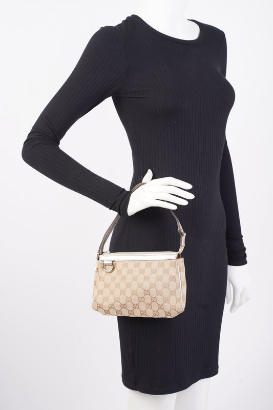 Gucci GG Pouch Beige Canvas