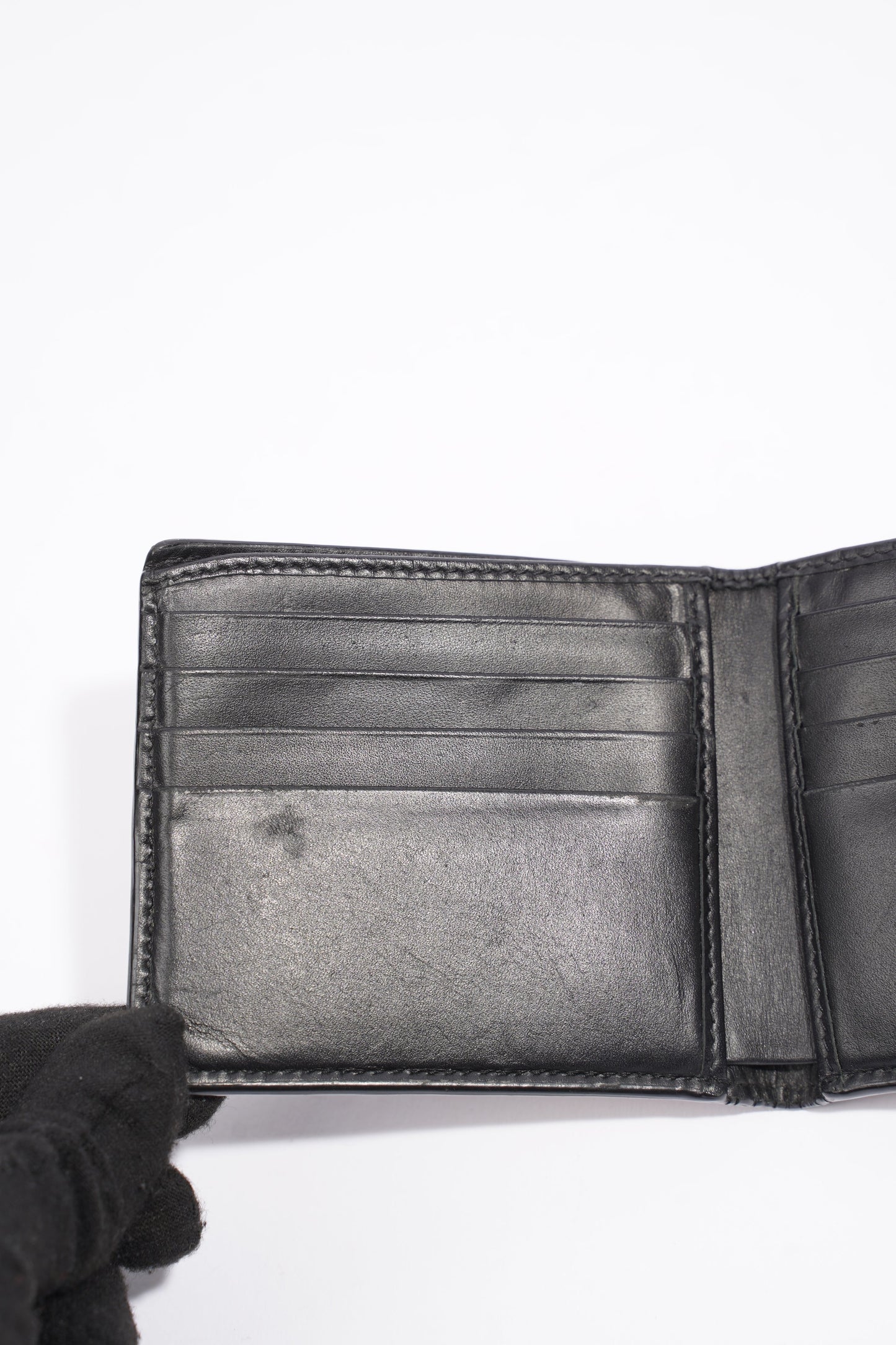 Gucci Kingsnake Print Wallet Black GG Supreme Coated Canvas