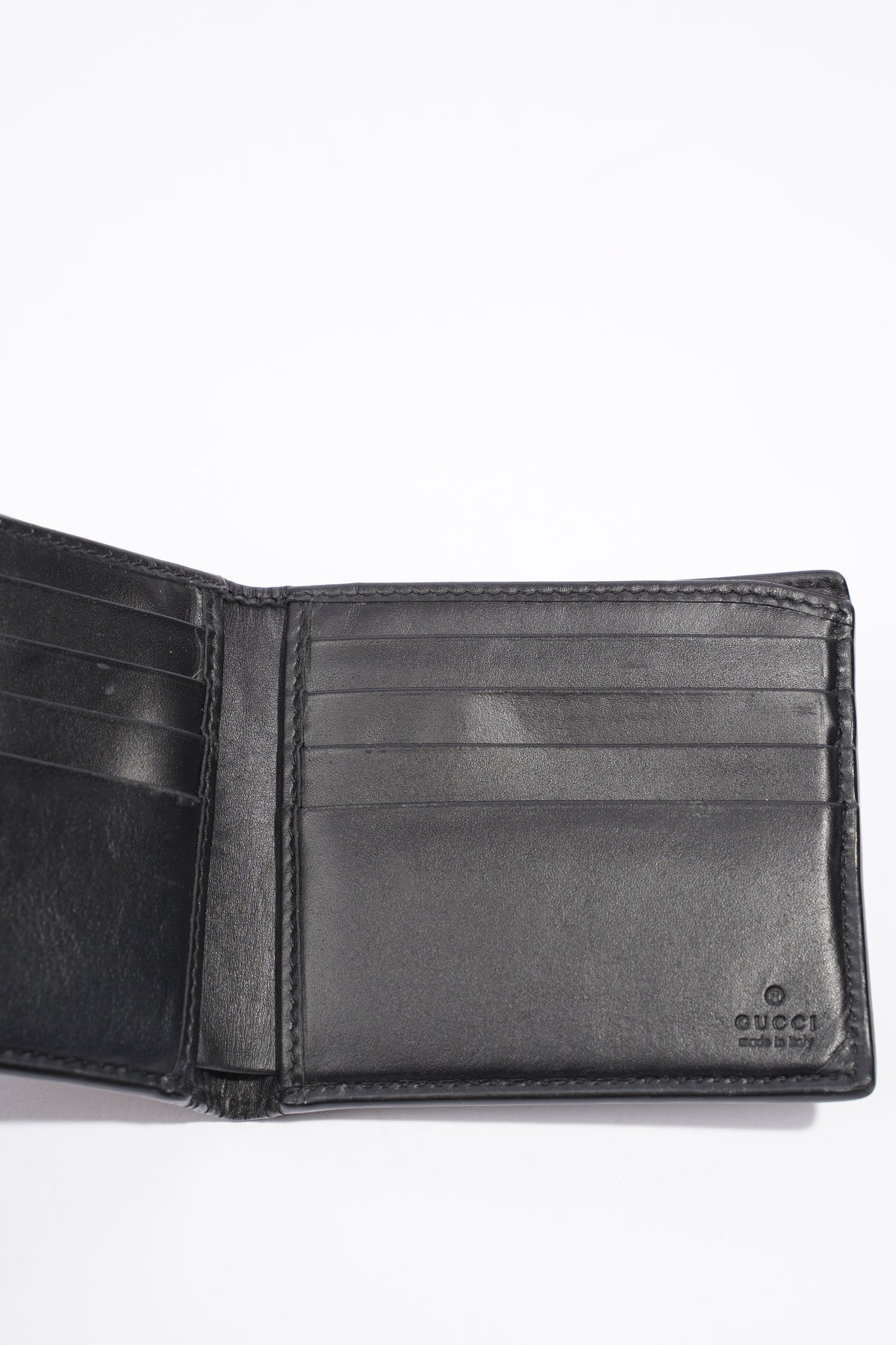 Gucci Kingsnake Print Wallet Black GG Supreme Coated Canvas