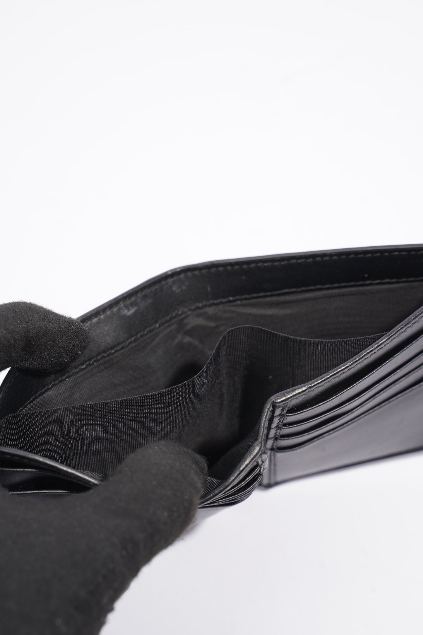 Gucci Kingsnake Print Wallet Black GG Supreme Coated Canvas