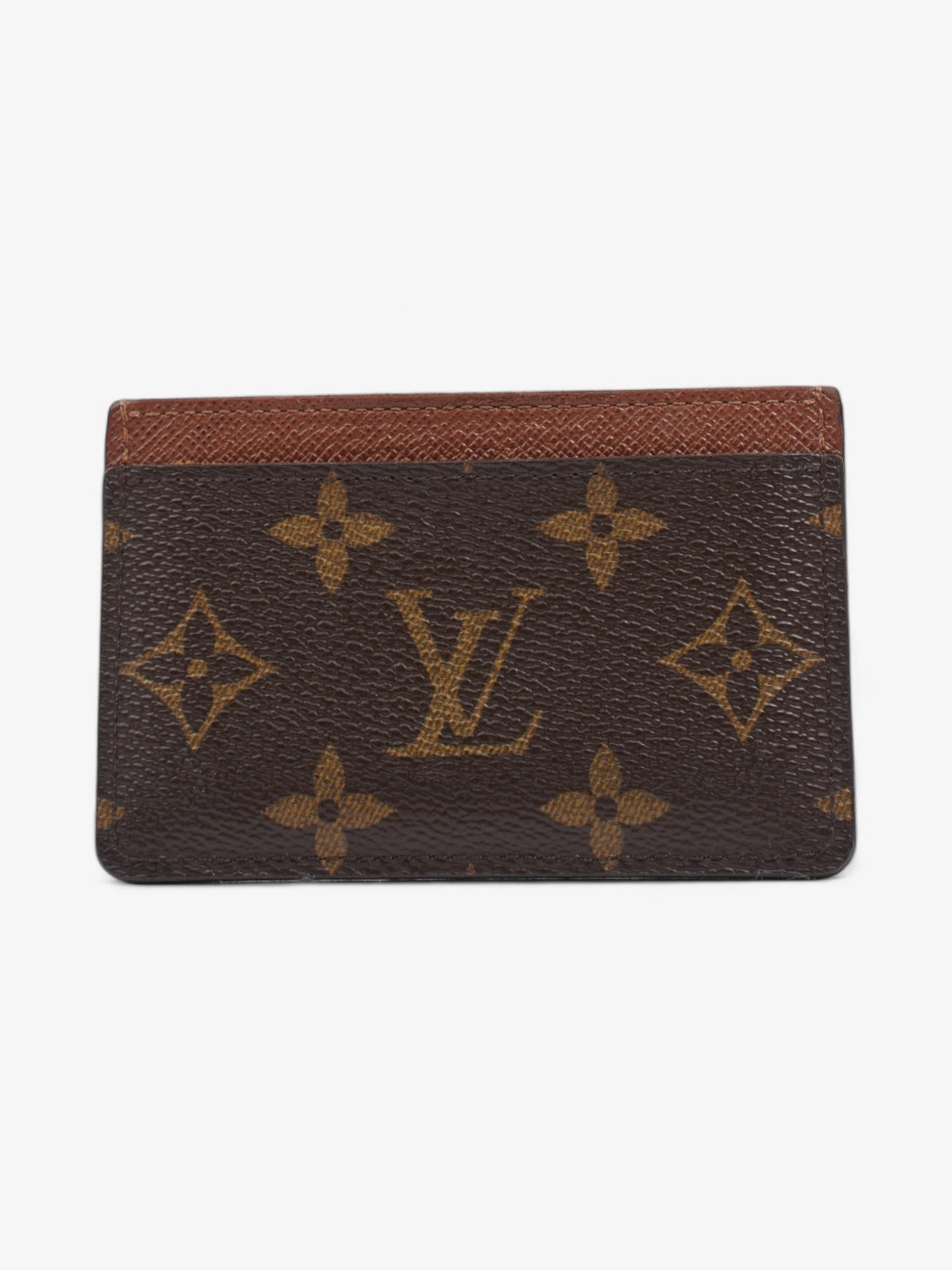 Louis Vuitton Card Case Holder Monogram / Brown Canvas
