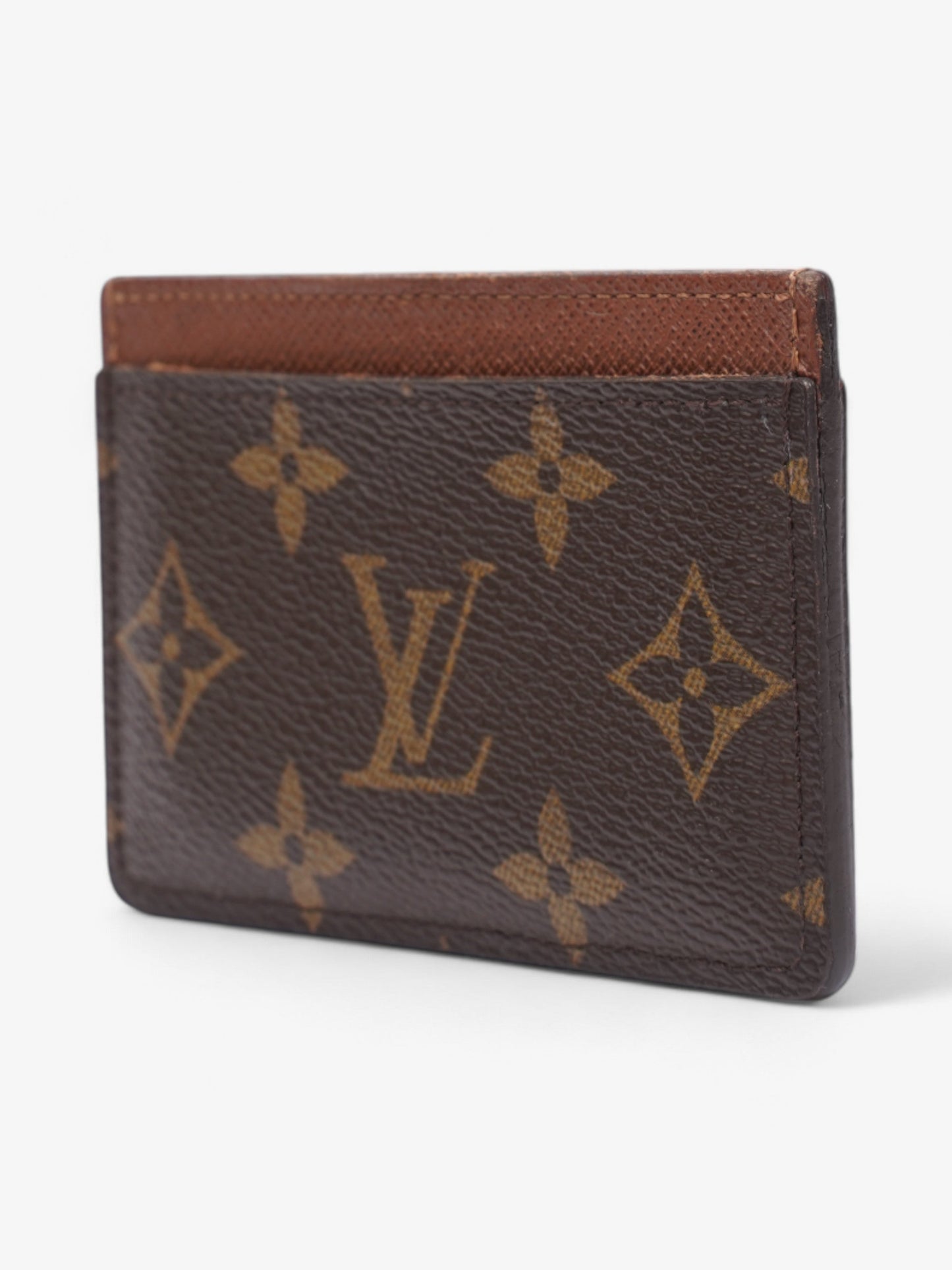 Louis Vuitton Card Case Holder Monogram / Brown Canvas