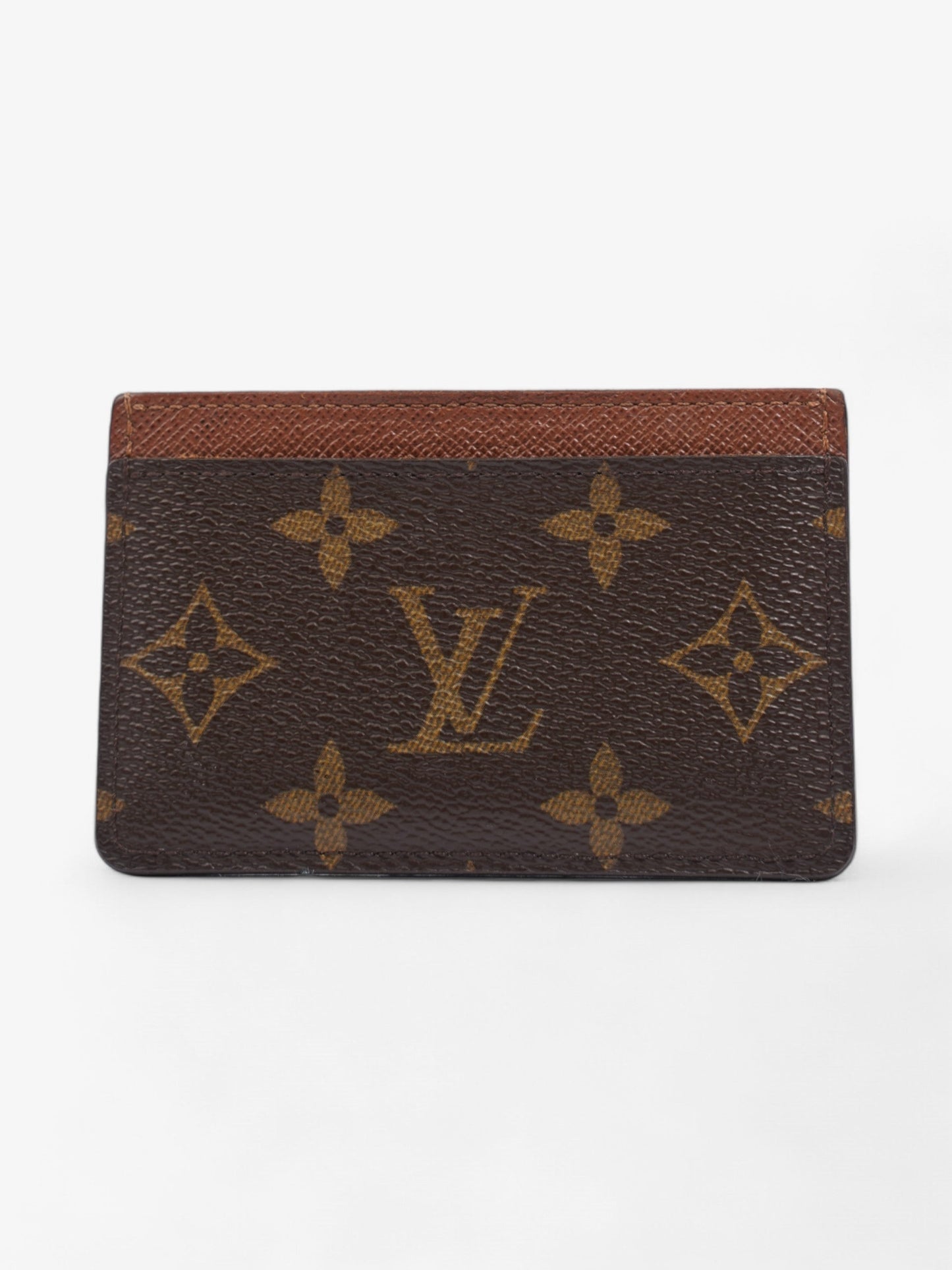 Louis Vuitton Card Case Holder Monogram / Brown Canvas