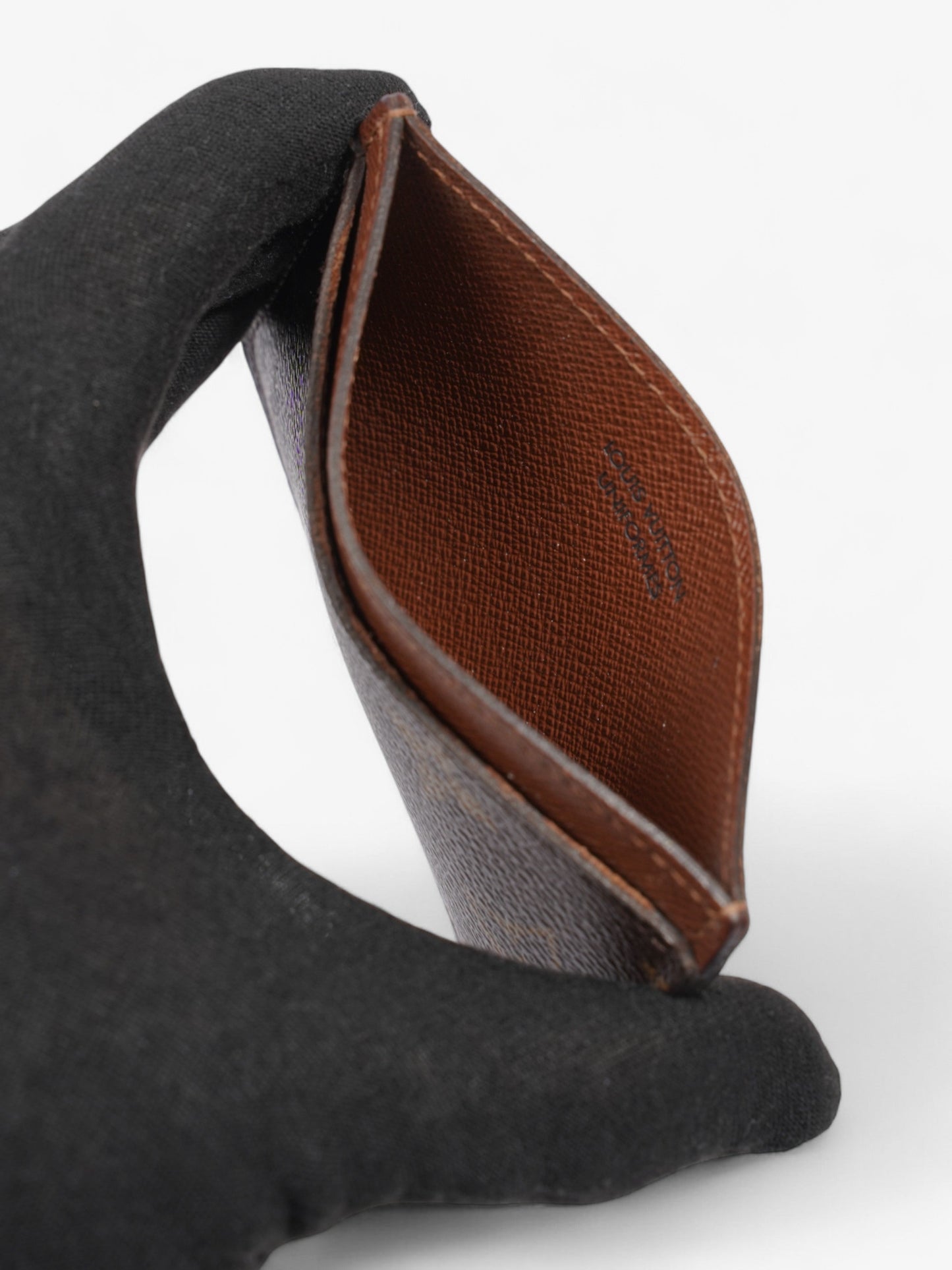 Louis Vuitton Card Case Holder Monogram / Brown Canvas