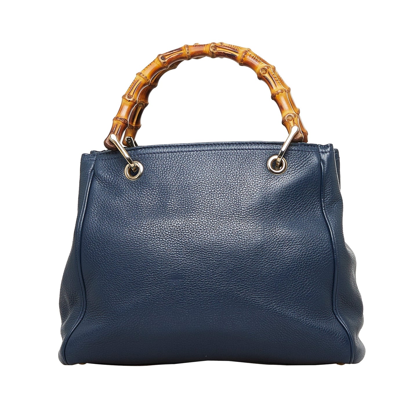 Gucci Bamboo Blue Leather