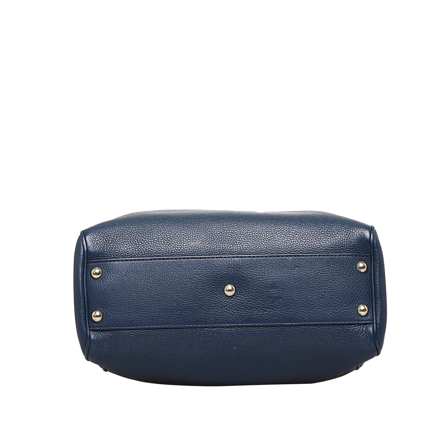Gucci Bamboo Blue Leather