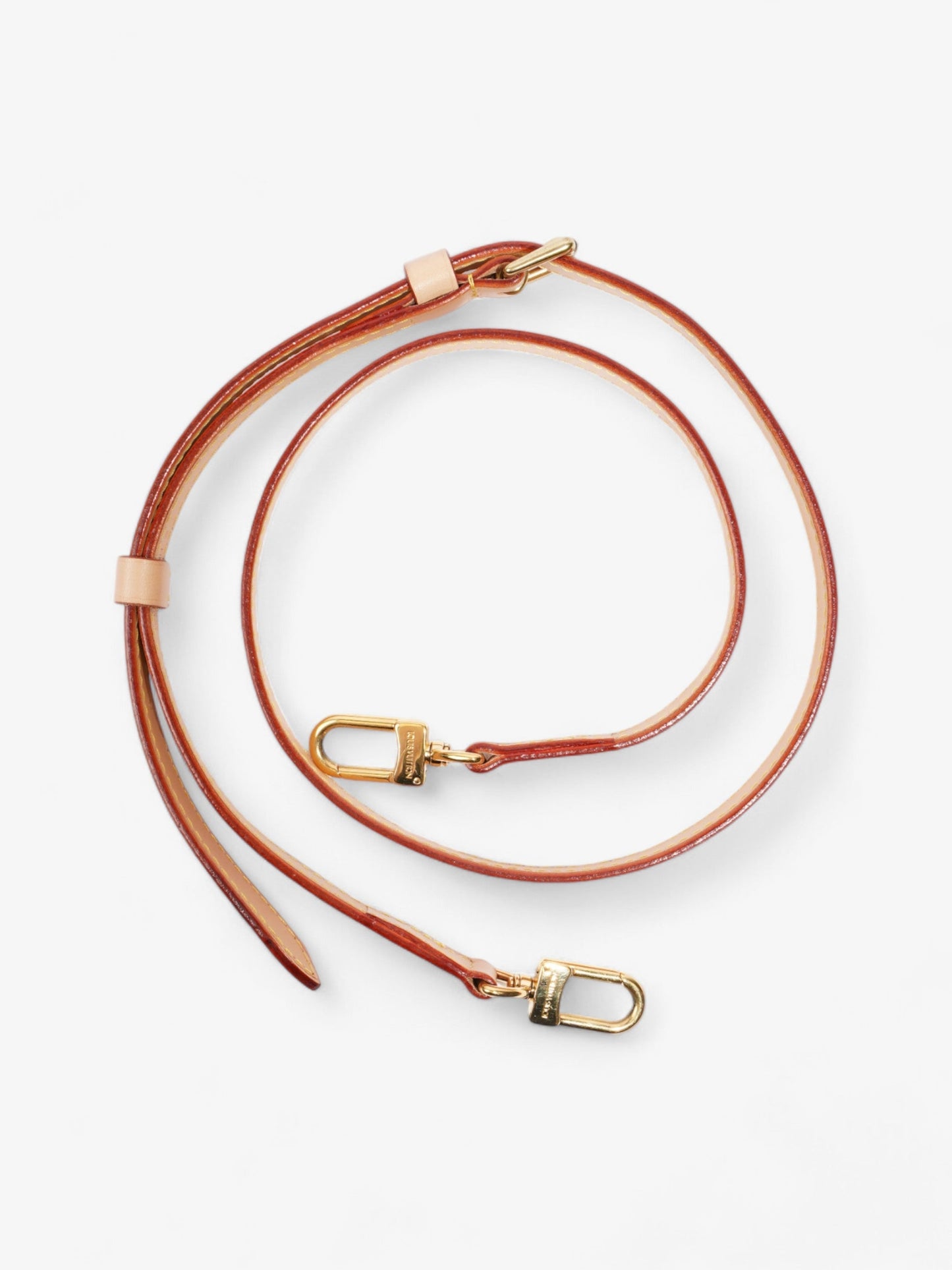 Louis Vuitton Adjustable Shoulder Strap Light Beige Leather