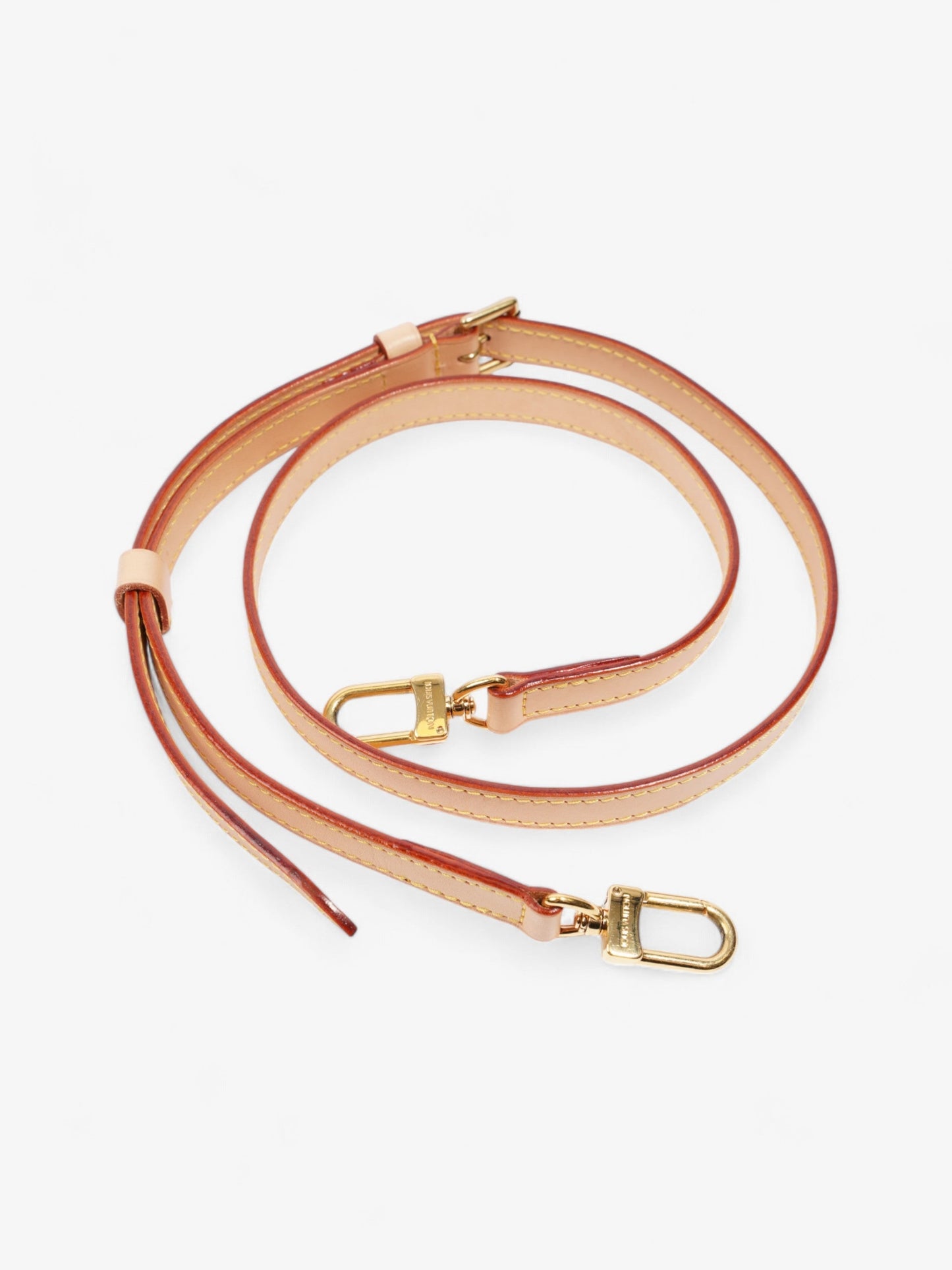 Louis Vuitton Adjustable Shoulder Strap Light Beige Leather