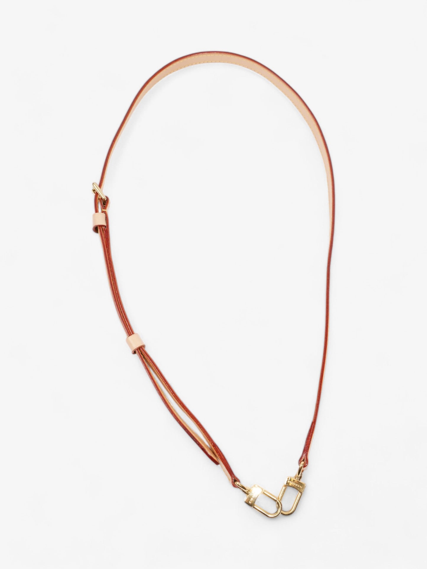 Louis Vuitton Adjustable Shoulder Strap Light Beige Leather
