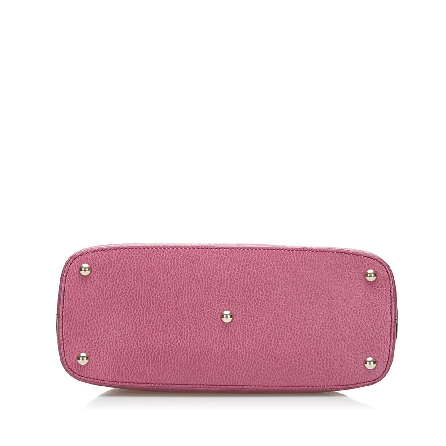 Gucci Lady Dollar Dome Satchel Leather