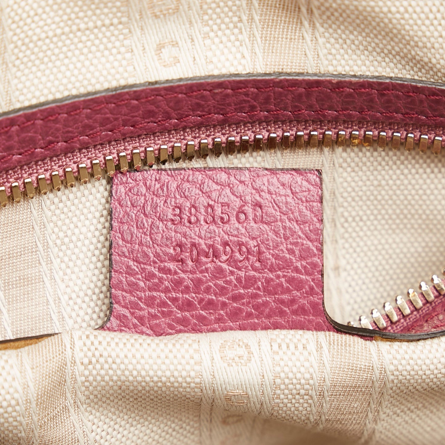 Gucci Lady Dollar Dome Satchel Leather