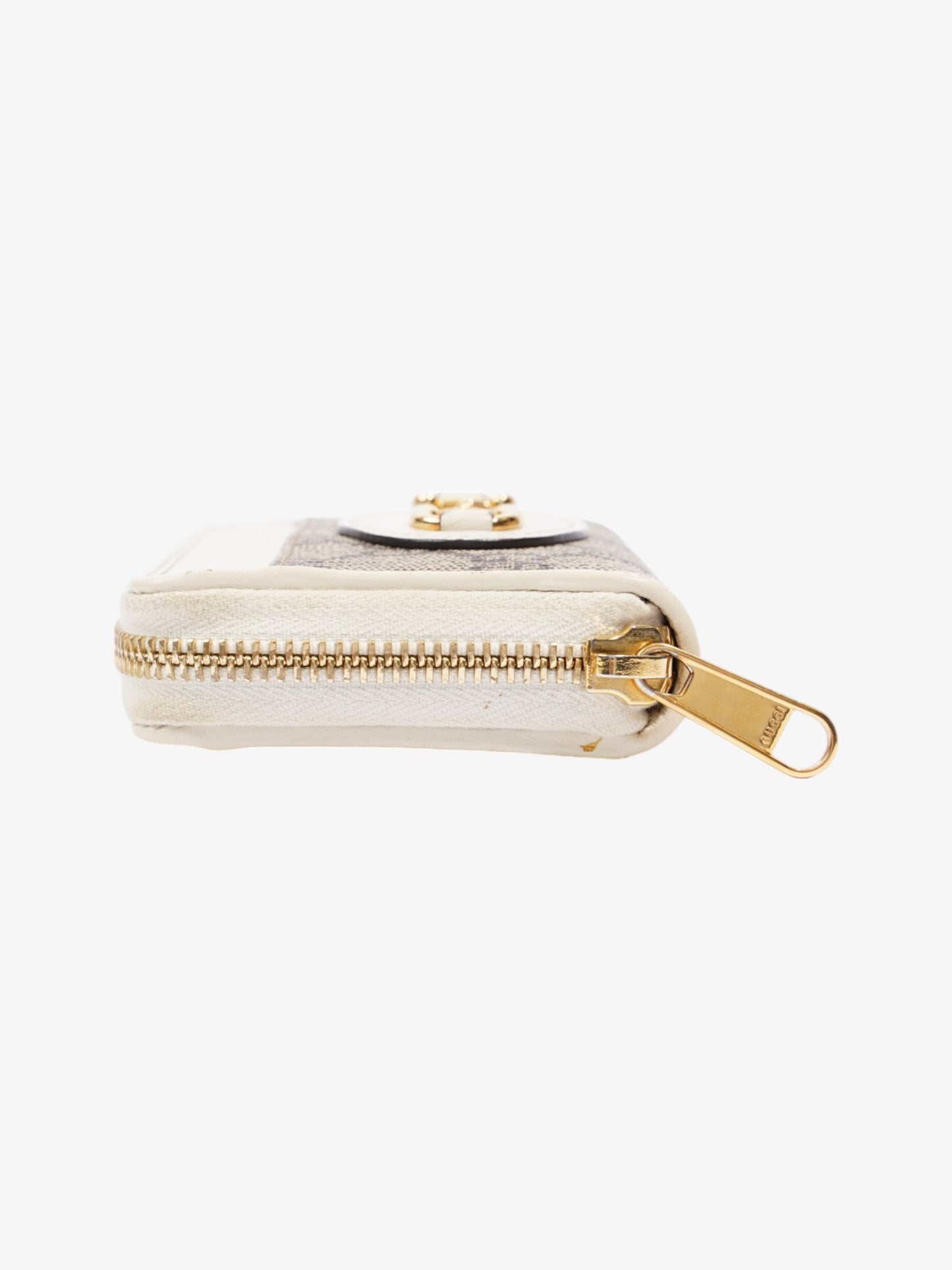 Gucci Horsebit 1955 Coin Purse GG Supreme / White Canvas