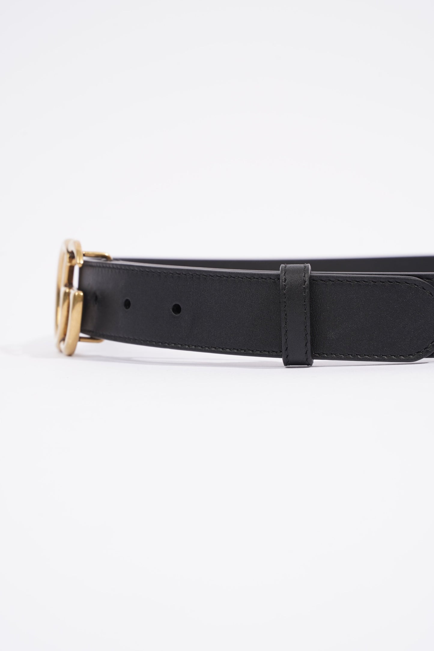 Gucci GG Marmont Belt Black Leather 80cm 32"