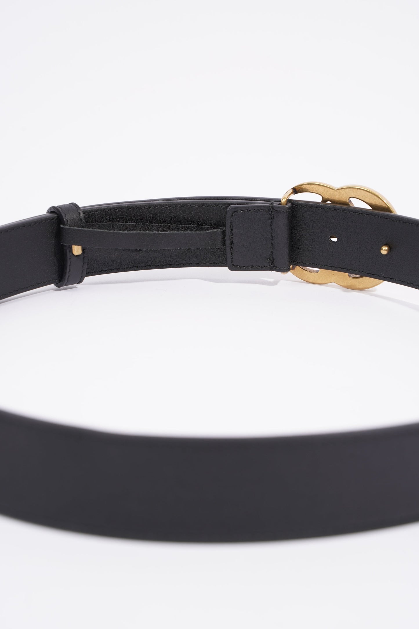 Gucci GG Marmont Belt Black Leather 80cm 32"