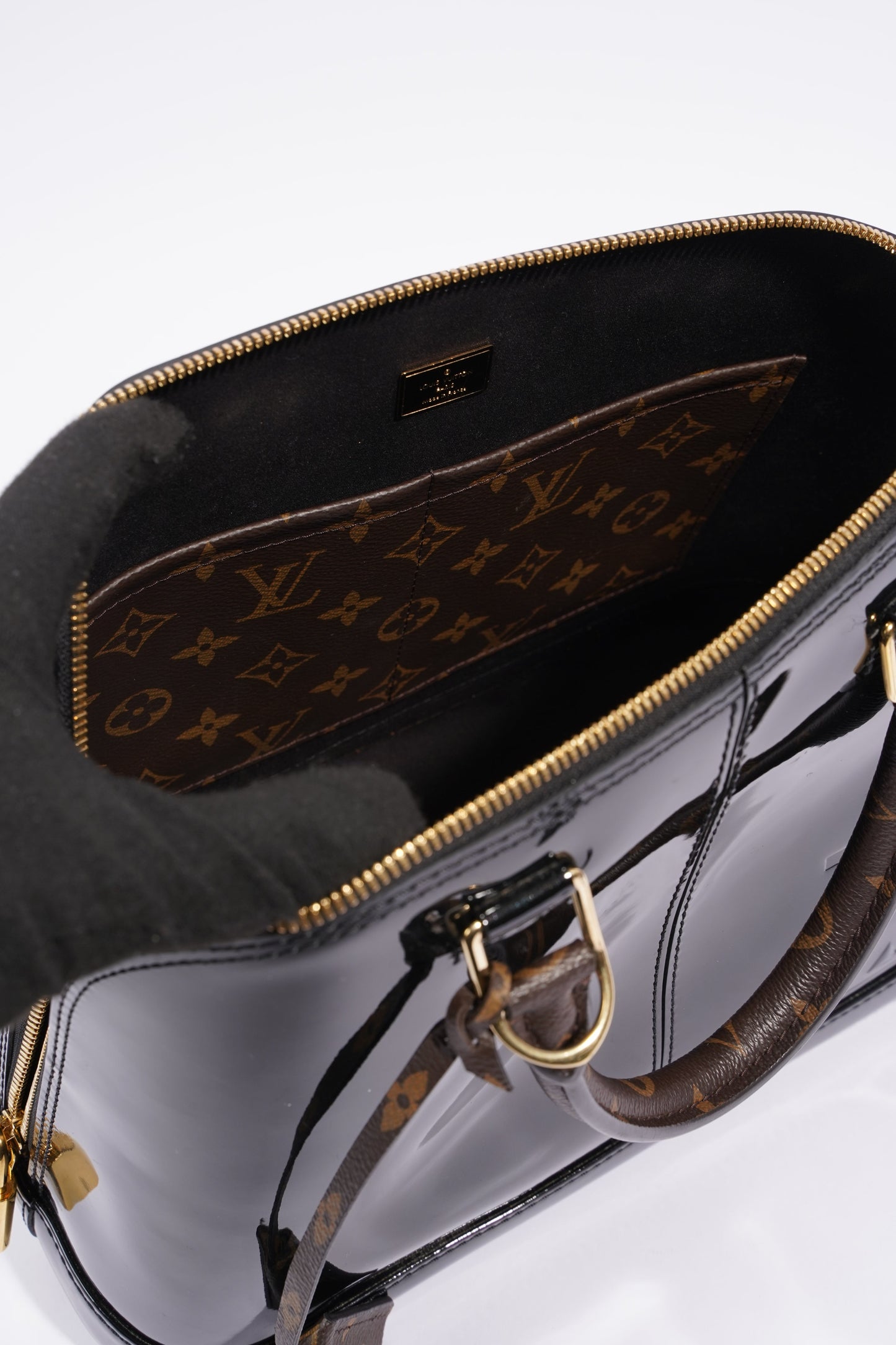 Louis Vuitton Alma Black Patent Leather PM