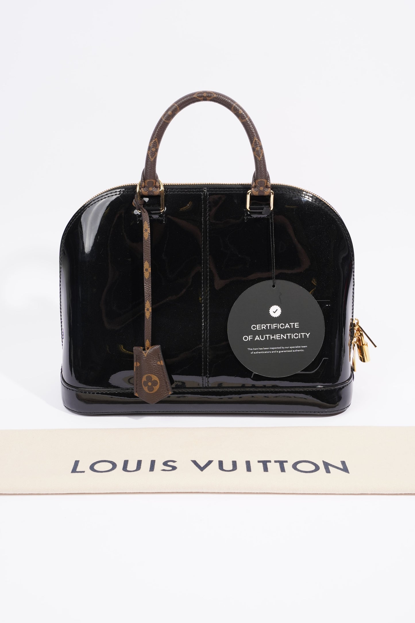 Louis Vuitton Alma Black Patent Leather PM