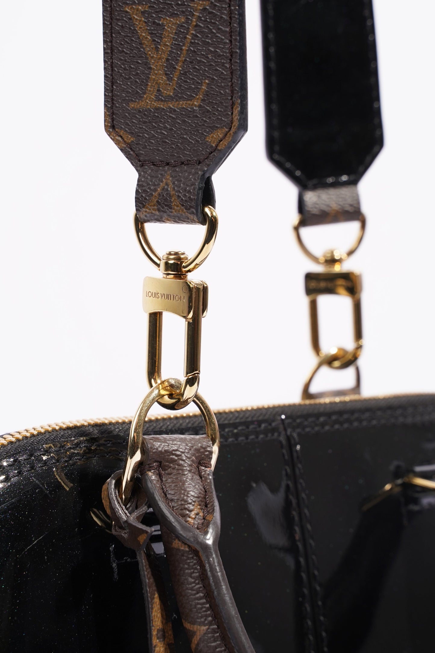 Louis Vuitton Alma Black Patent Leather PM