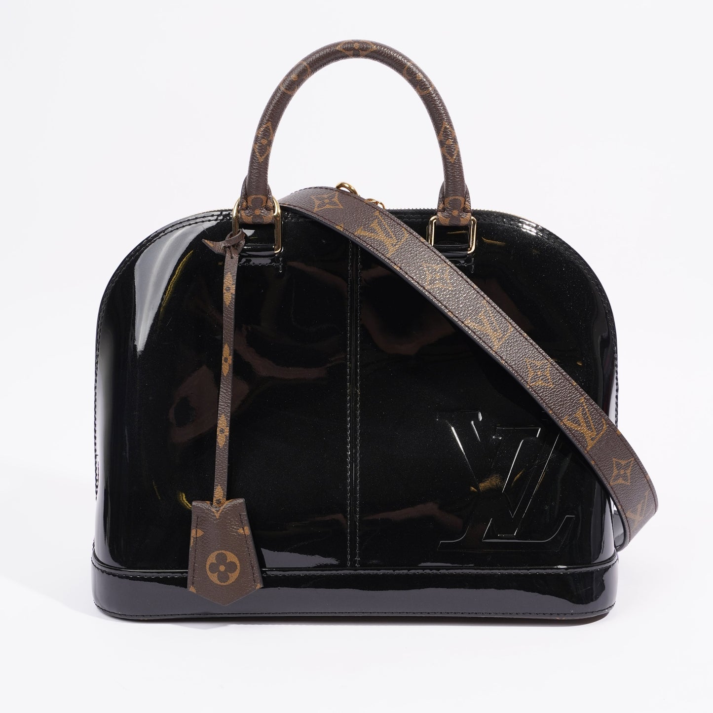 Louis Vuitton Alma Black Patent Leather PM
