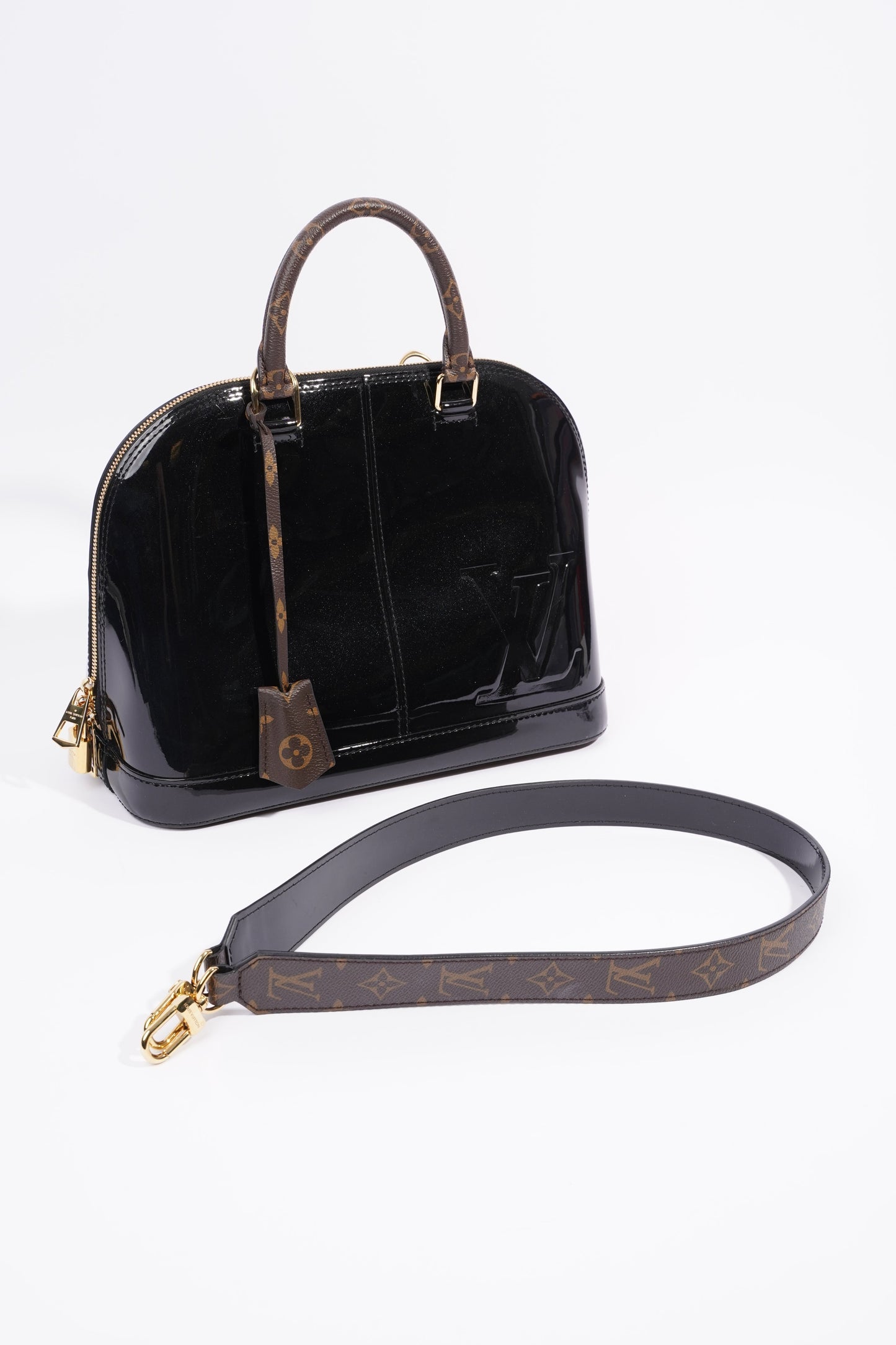 Louis Vuitton Alma Black Patent Leather PM