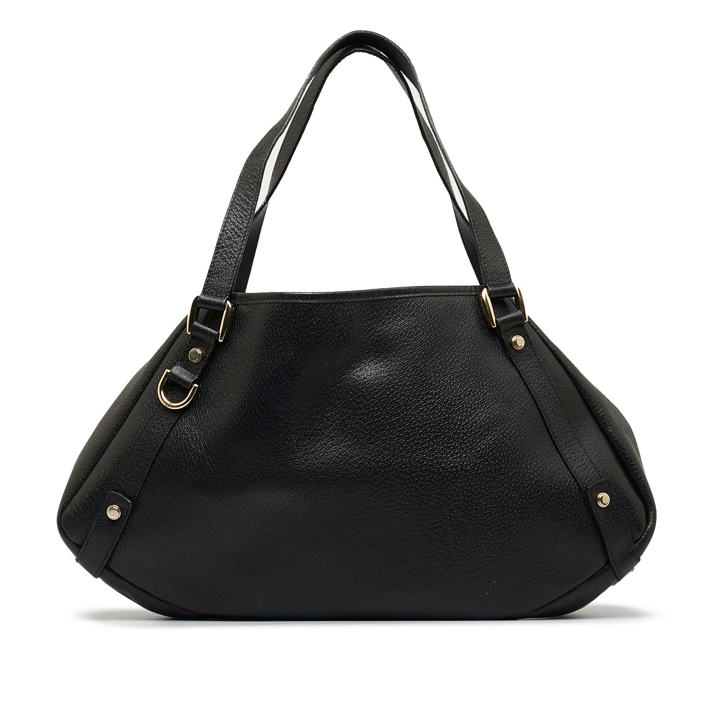 Black Gucci Abbey Leather Tote Bag