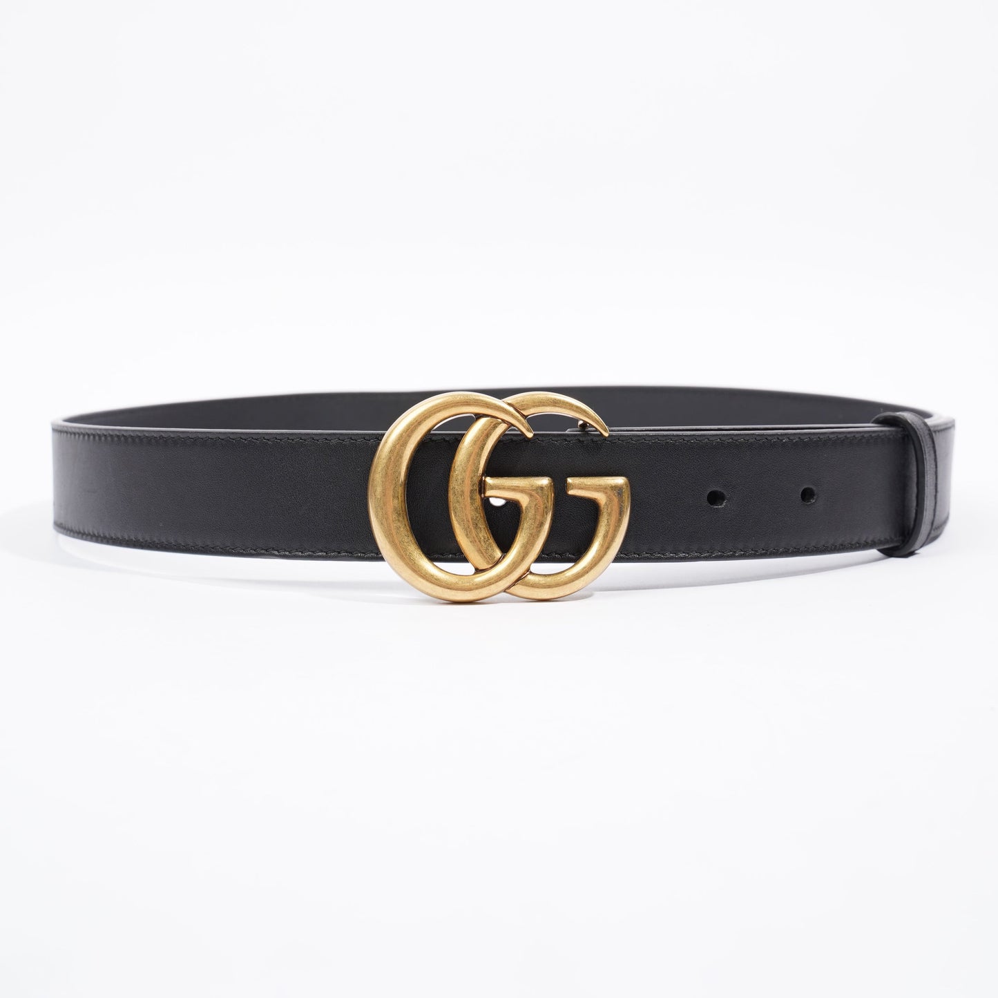 Gucci Marmont Belt Black Leather 80cm 32"