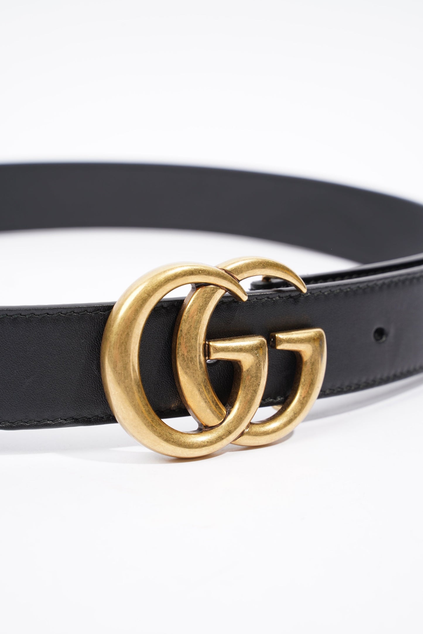 Gucci Marmont Belt Black Leather 80cm 32"