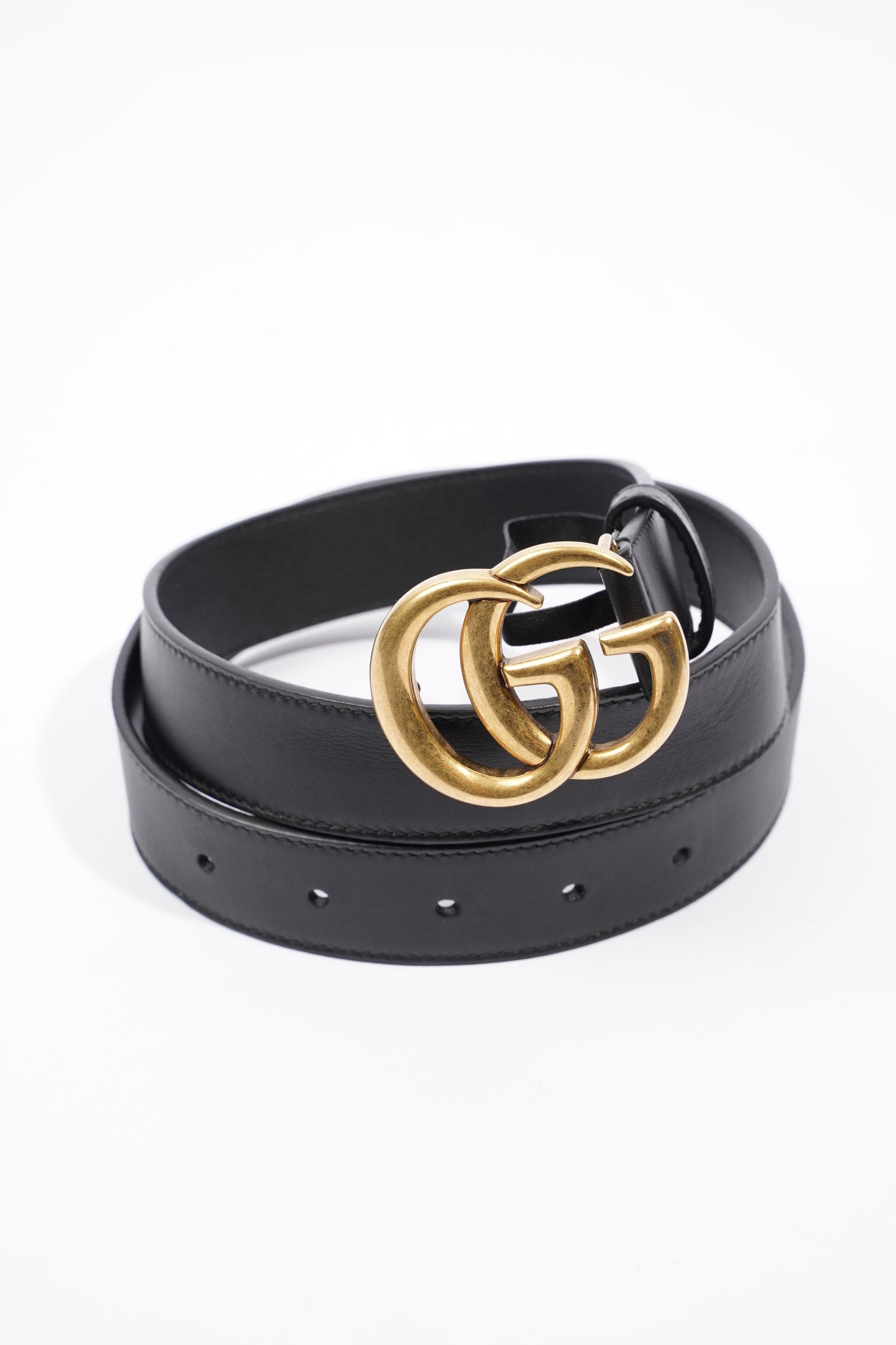 Gucci Marmont Belt Black Leather 80cm 32"