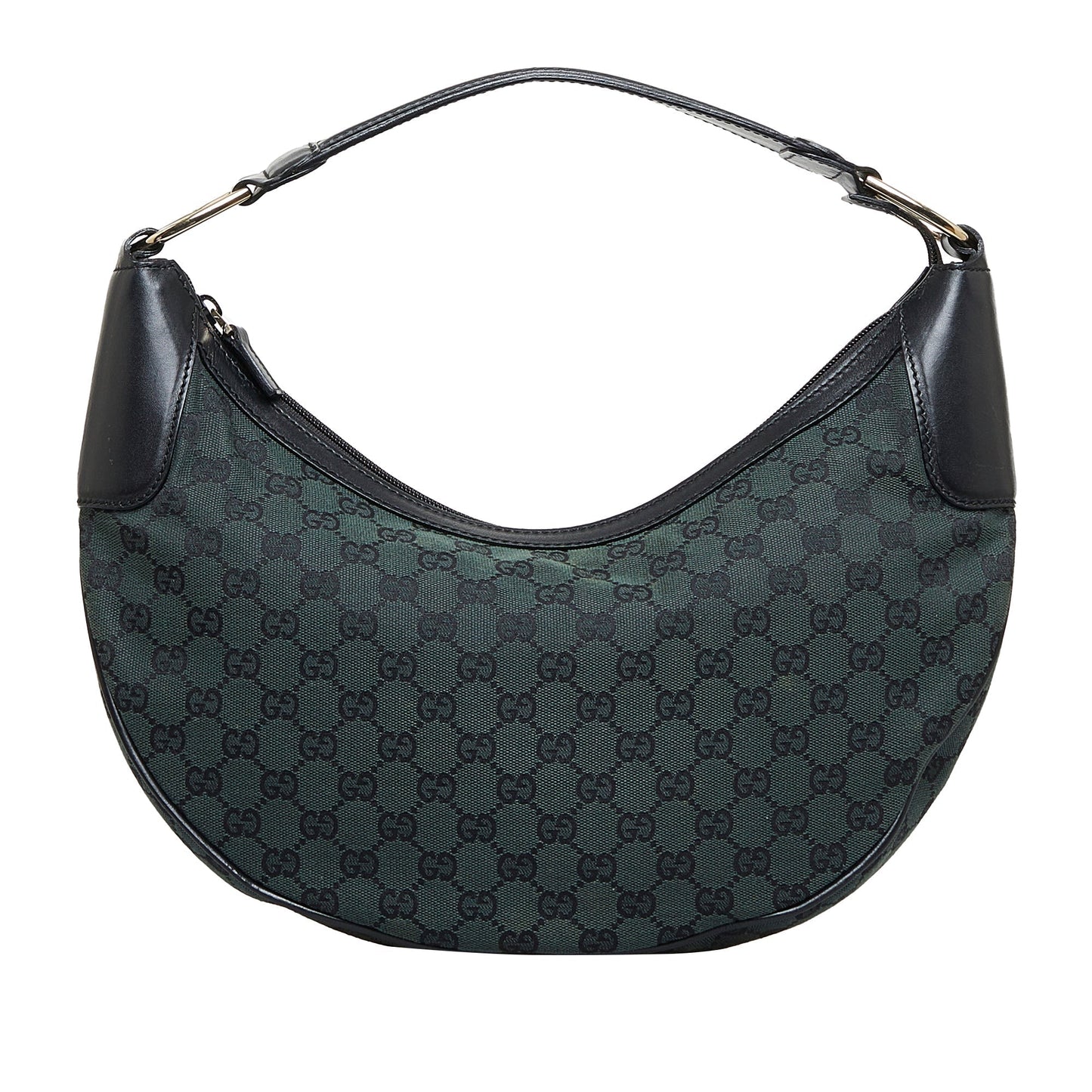 Gucci Half Moon Hobo Green GG Canvas