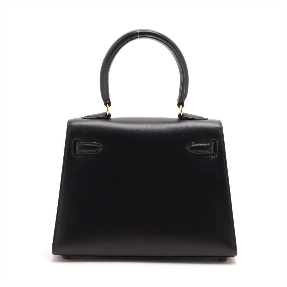 Hermes Mini Kelly 20 Box Calf Black - V Circle Square