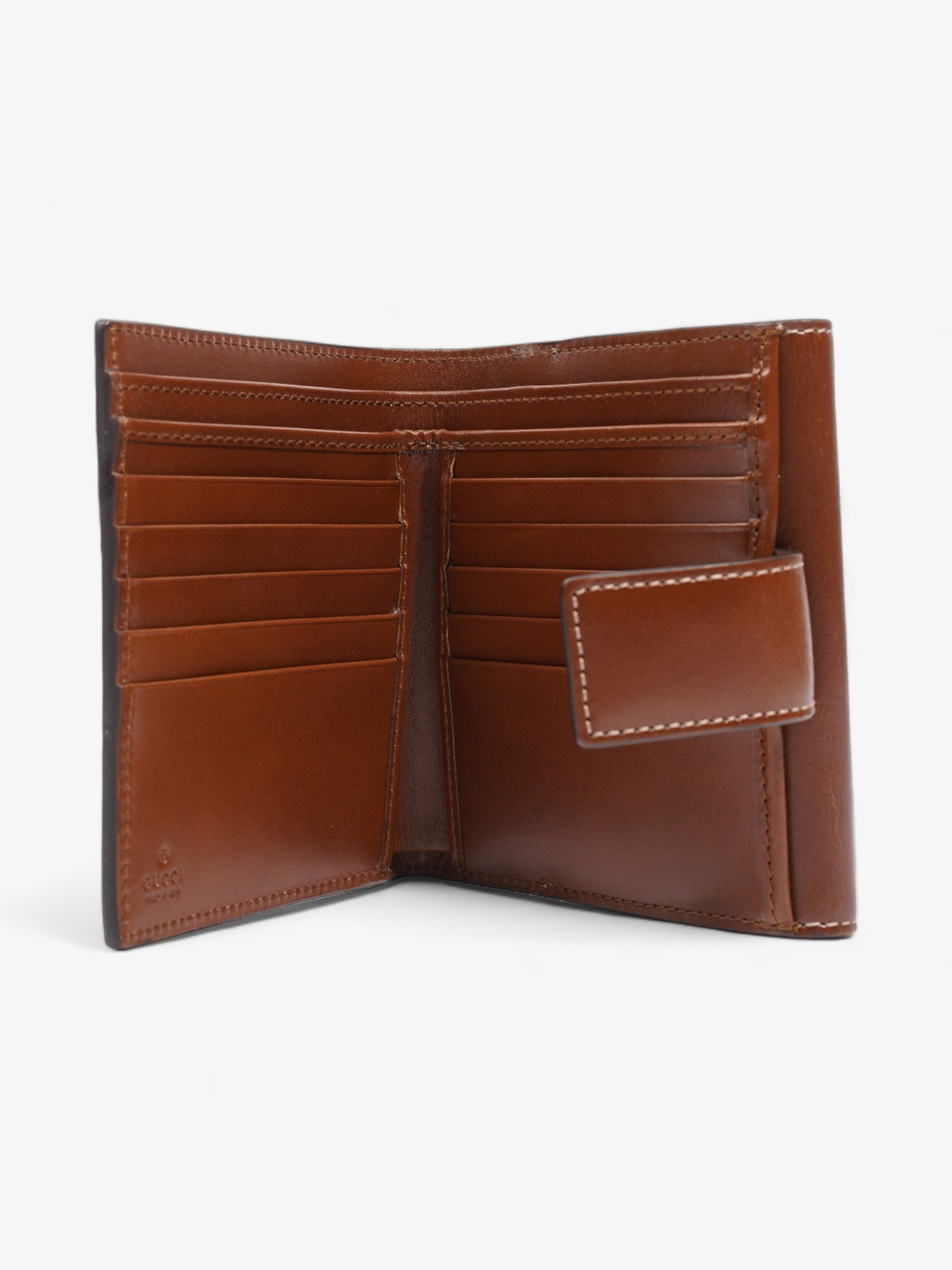 Gucci French Flap Wallet GG Supreme / Brown Canvas