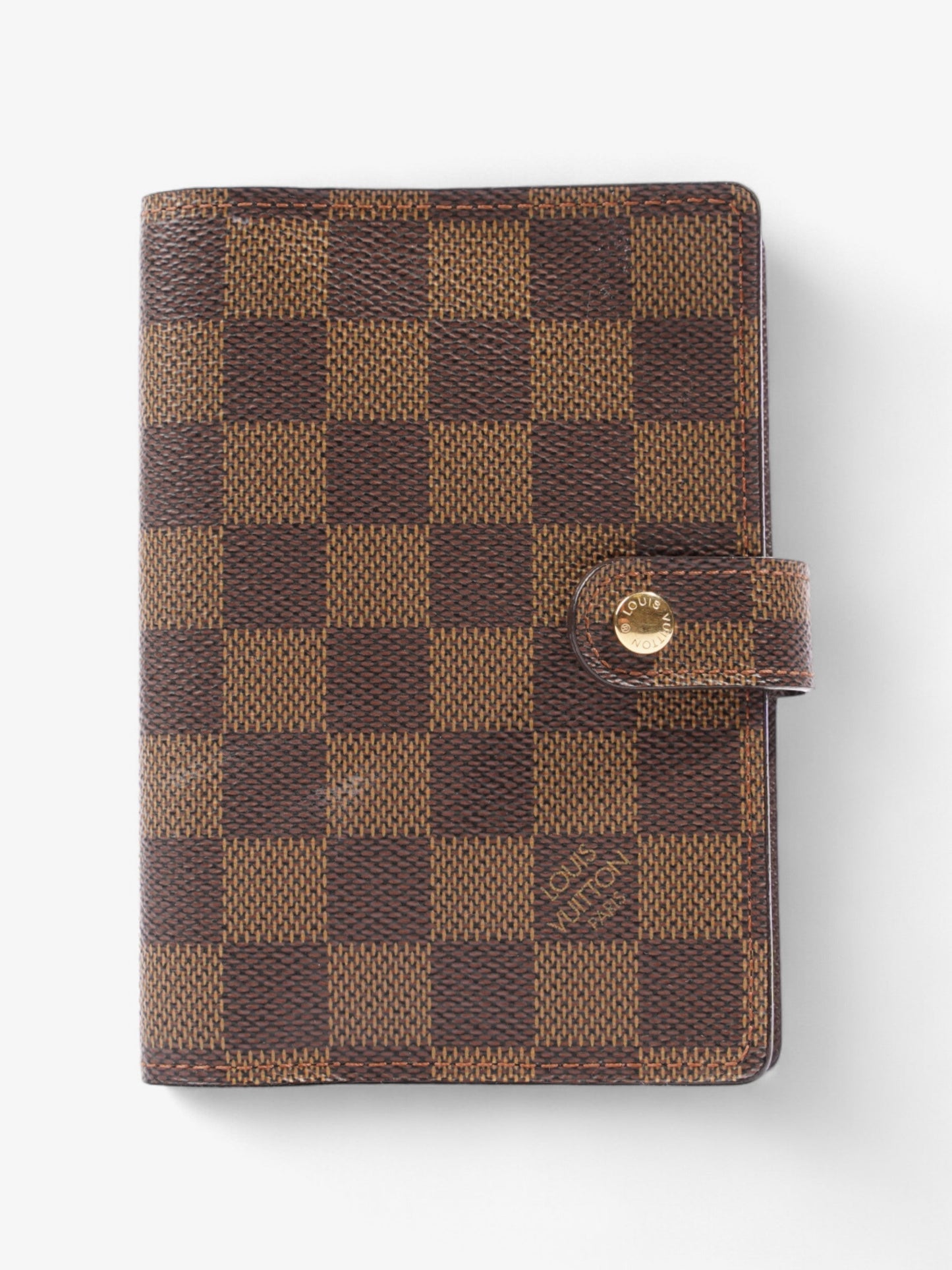 Louis Vuitton Agenda Cover Damier Ebene Coated Canvas