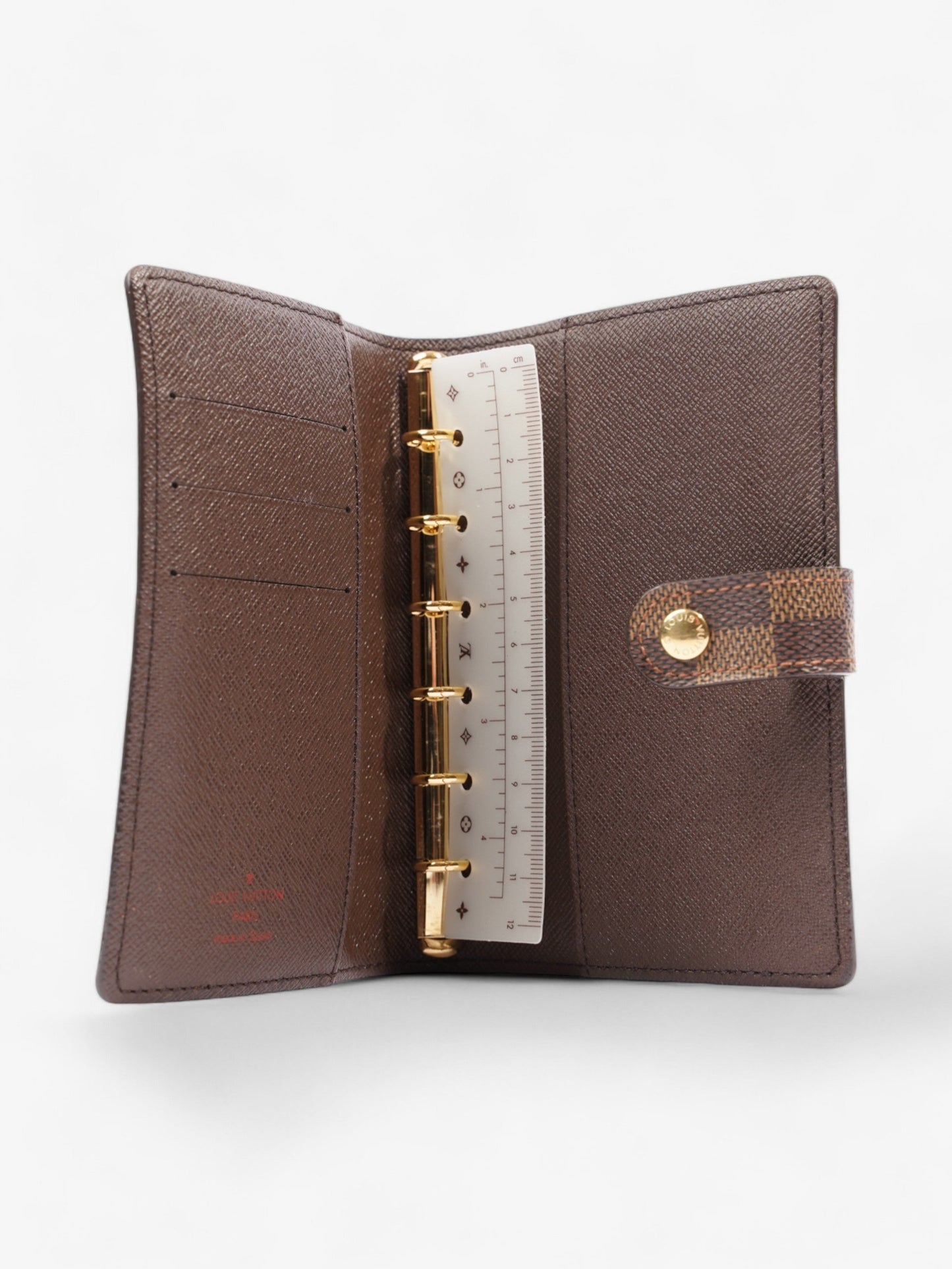 Louis Vuitton Agenda Cover Damier Ebene Coated Canvas