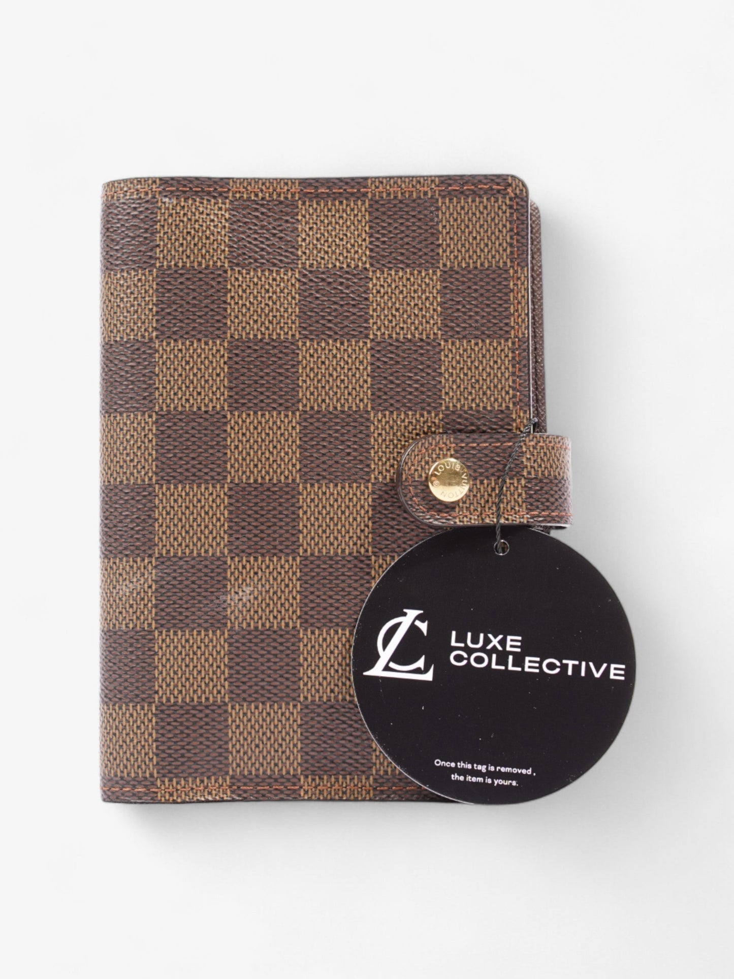 Louis Vuitton Agenda Cover Damier Ebene Coated Canvas