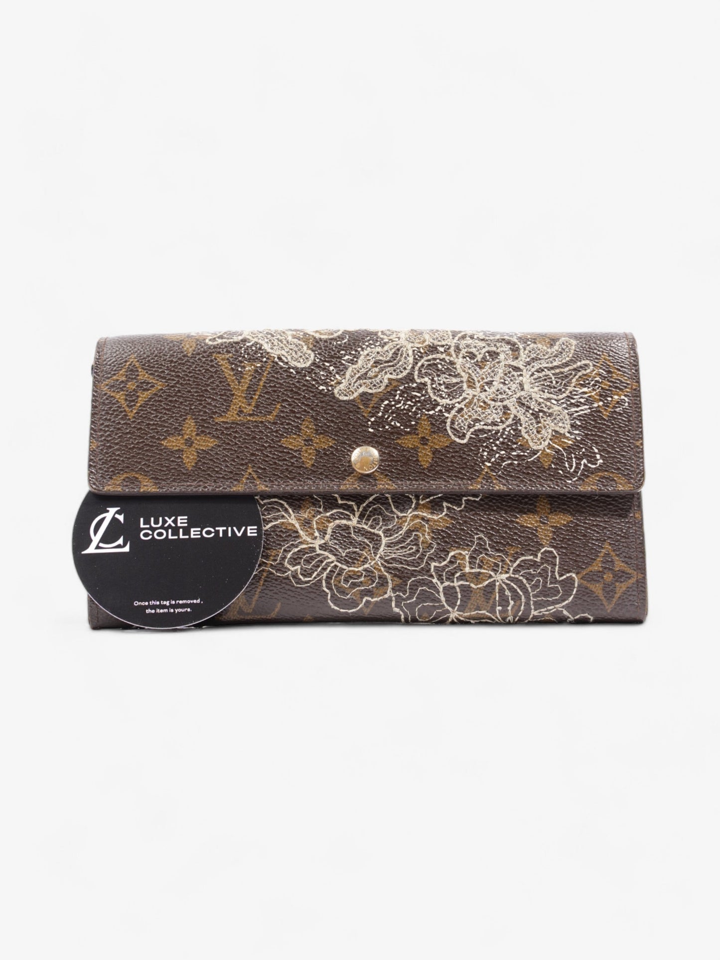 Louis Vuitton Dentelle Sarah Wallet Monogram Coated Canvas