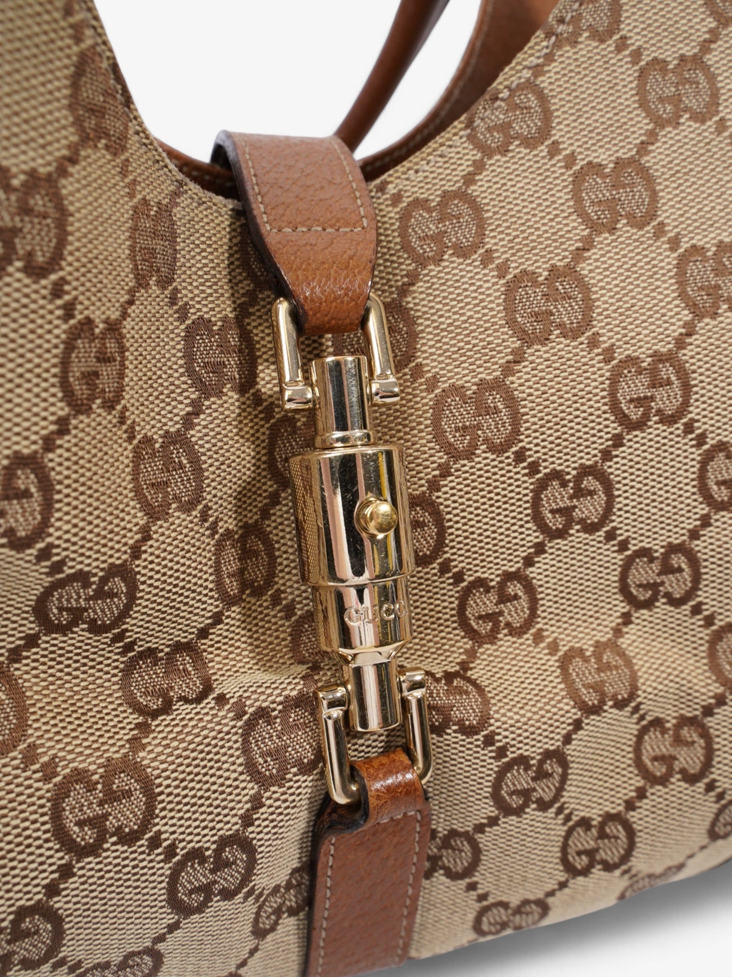 Gucci New Jackie Beige / Brown Canvas