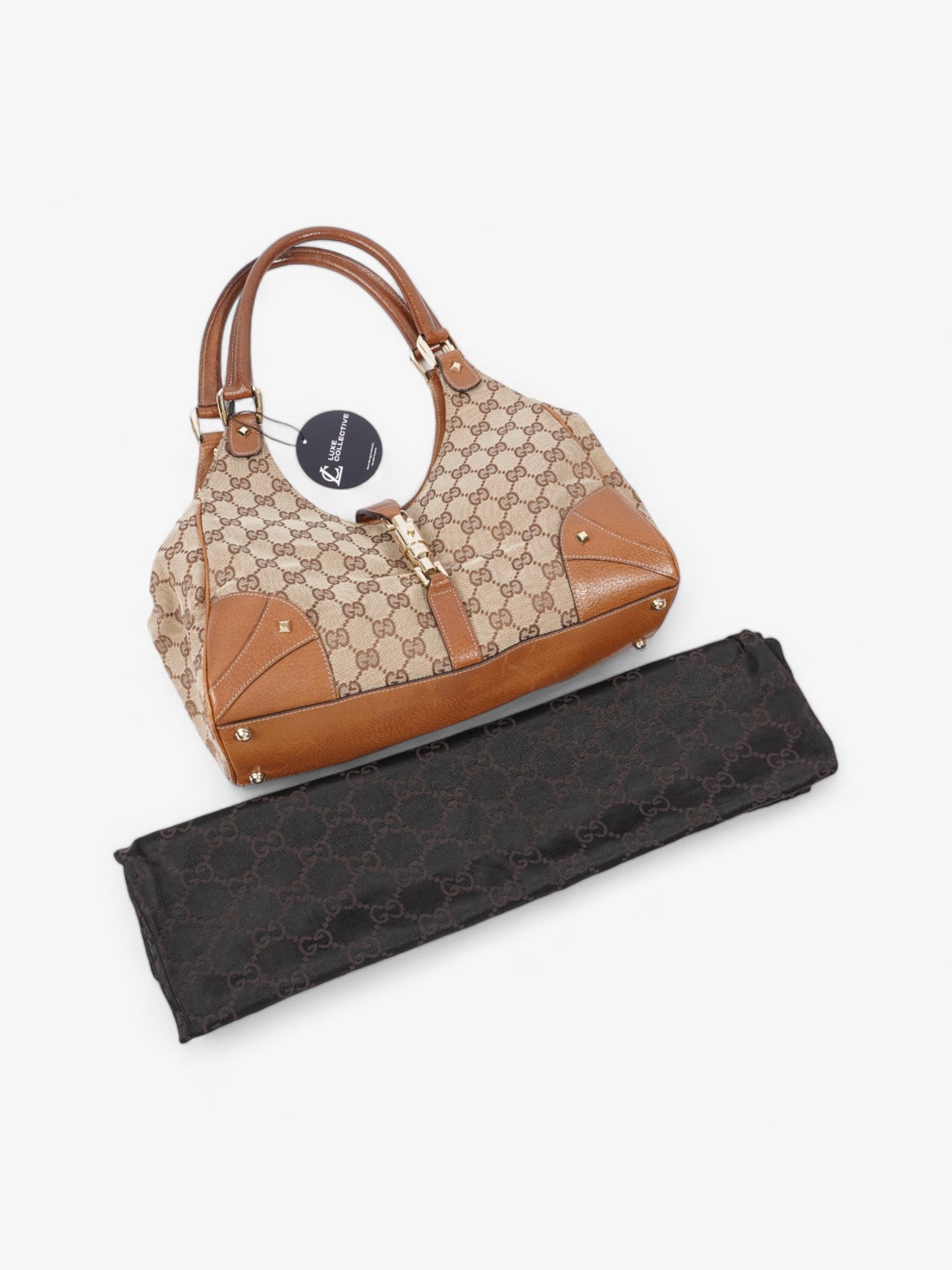 Gucci New Jackie Beige / Brown Canvas