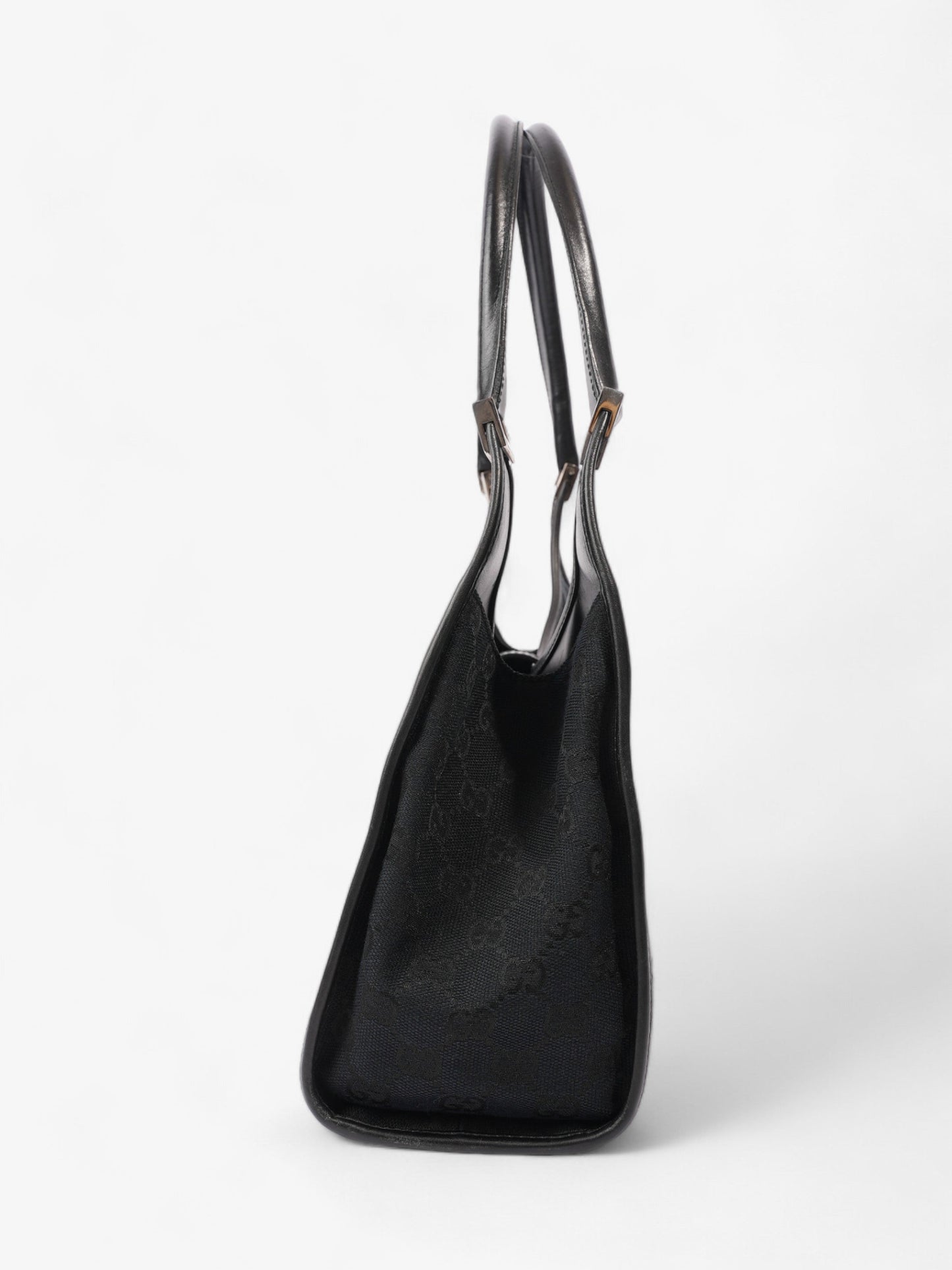 Gucci Jackie Black Guccissima Canvas