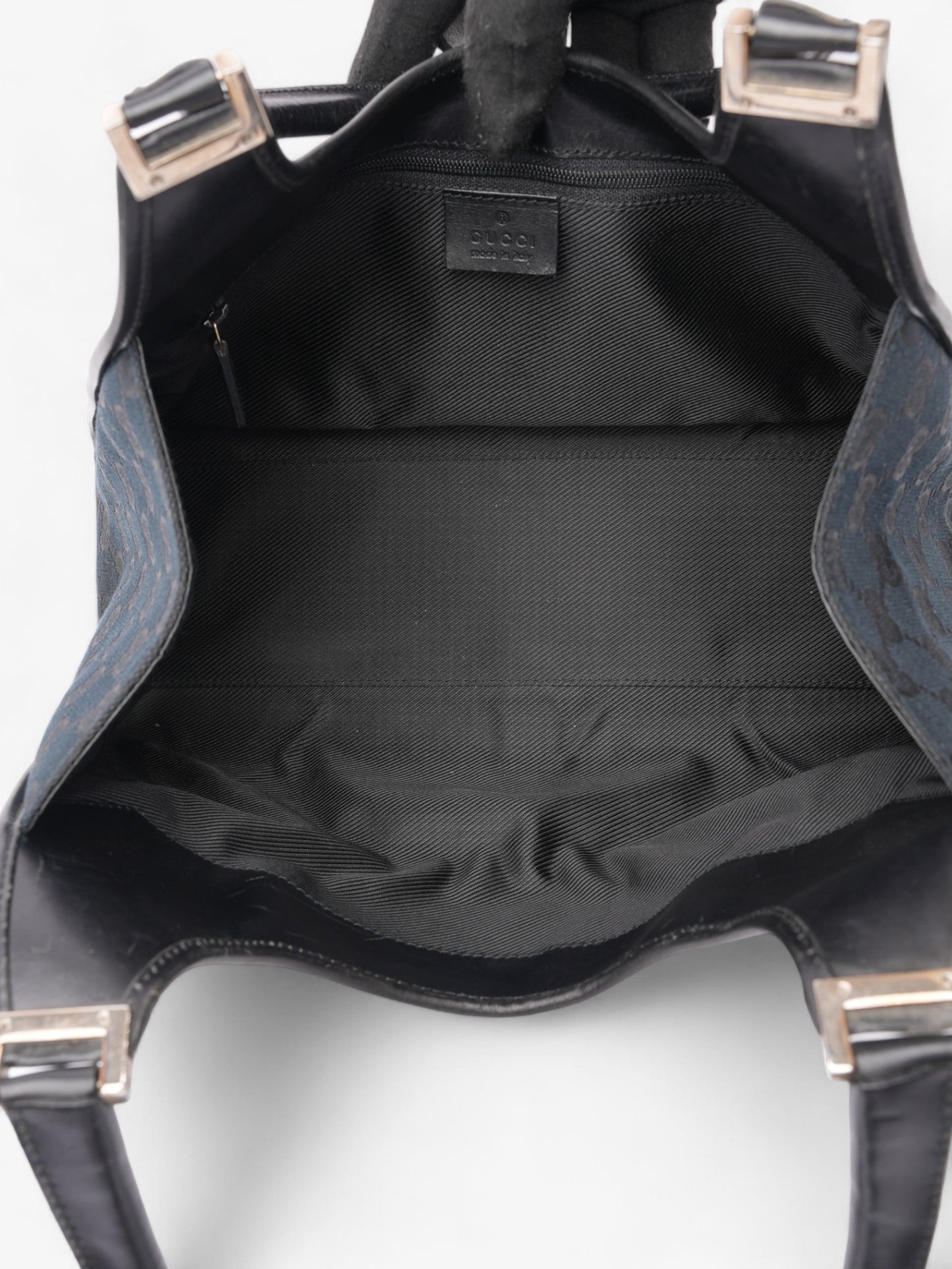 Gucci Jackie Black Guccissima Canvas