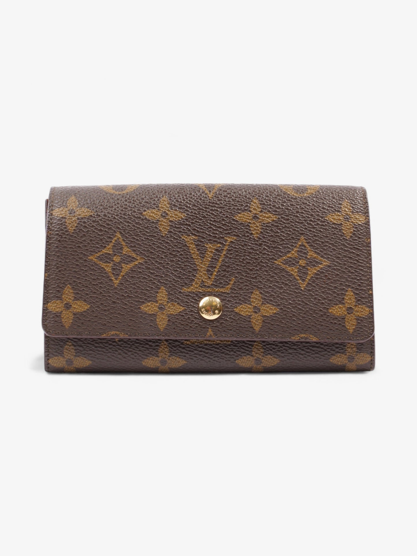 Louis Vuitton Compact Wallet Monogram Coated Canvas