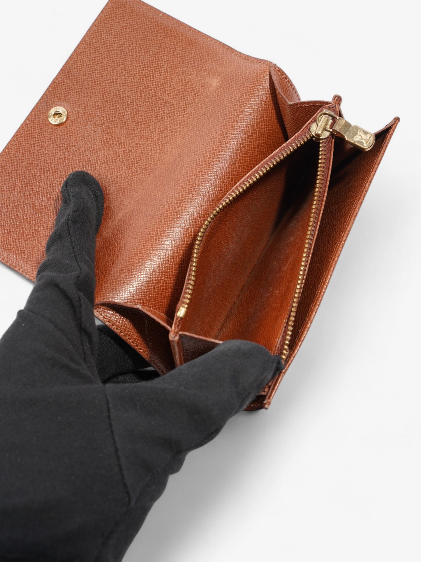 Louis Vuitton Compact Wallet Monogram Coated Canvas