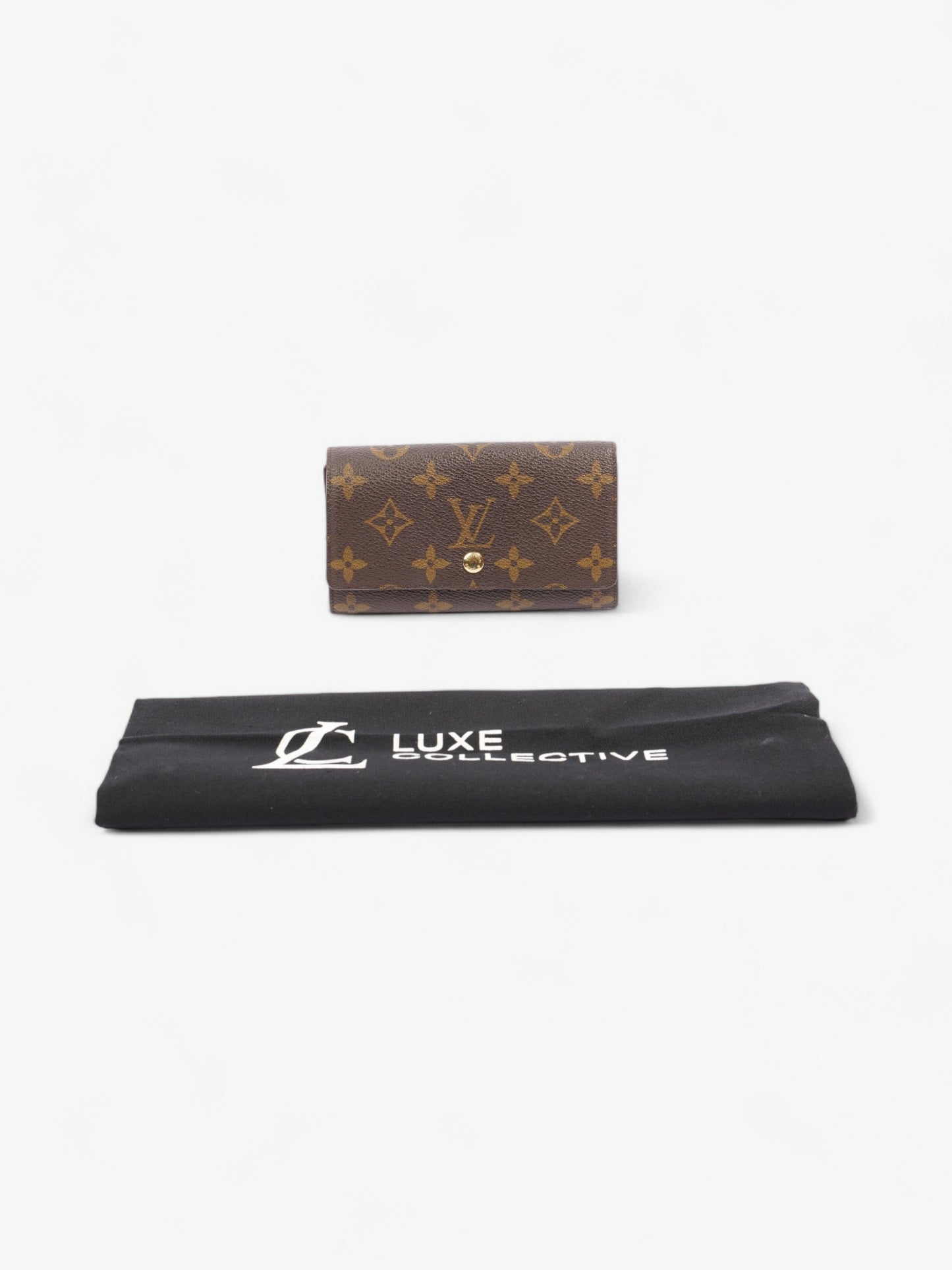 Louis Vuitton Compact Wallet Monogram Coated Canvas