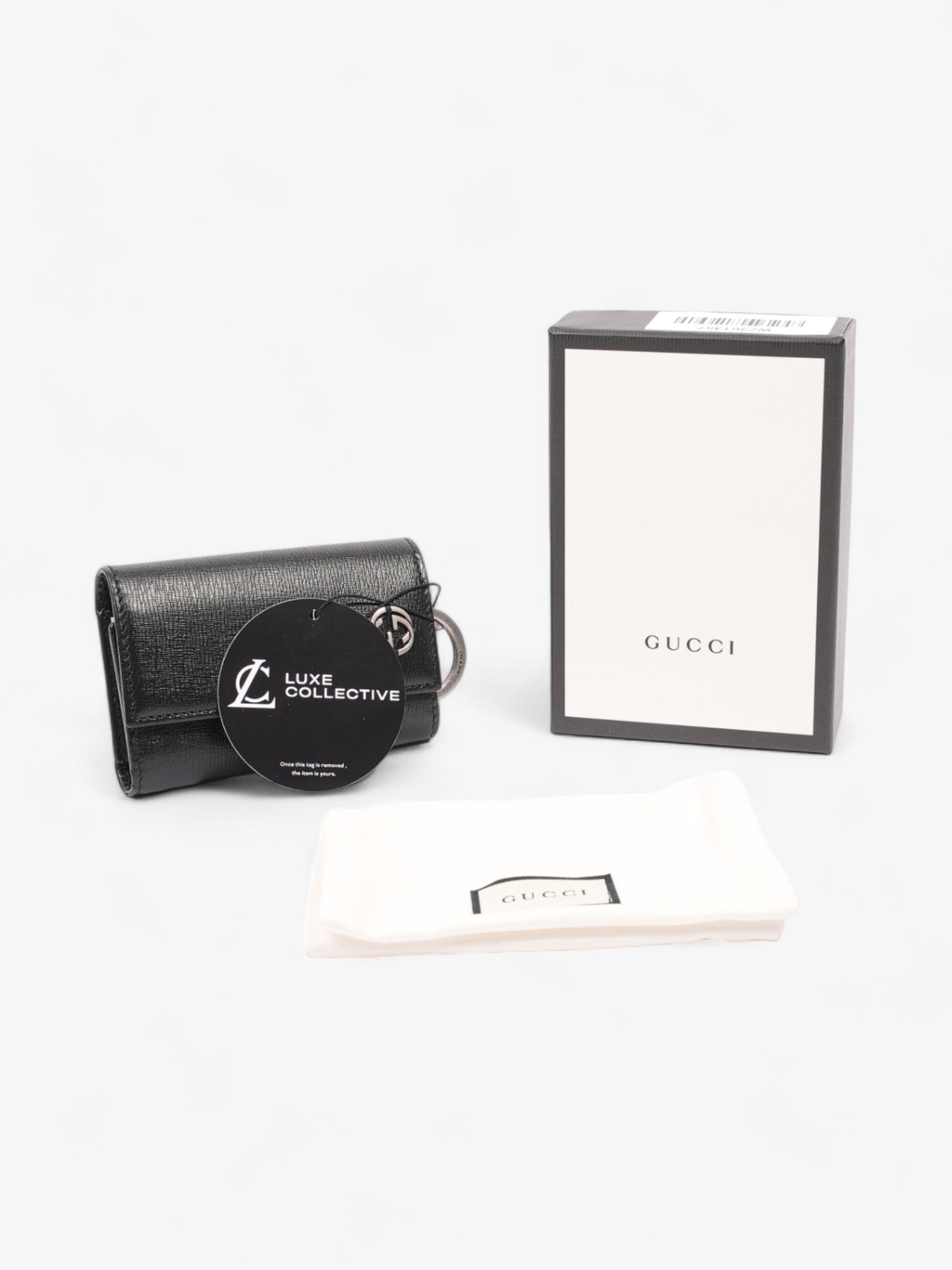 Gucci Interlocking G Key Case Black Leather